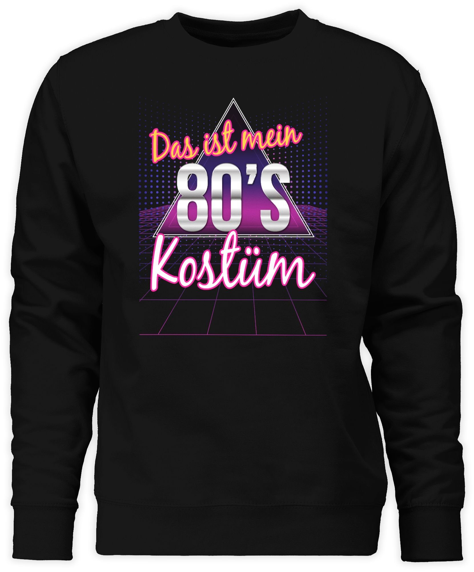 Karneval Kostüm Jahre mein 80er Das (1-tlg) ist Sweatshirt Shirtracer 2 Schwarz Outfit