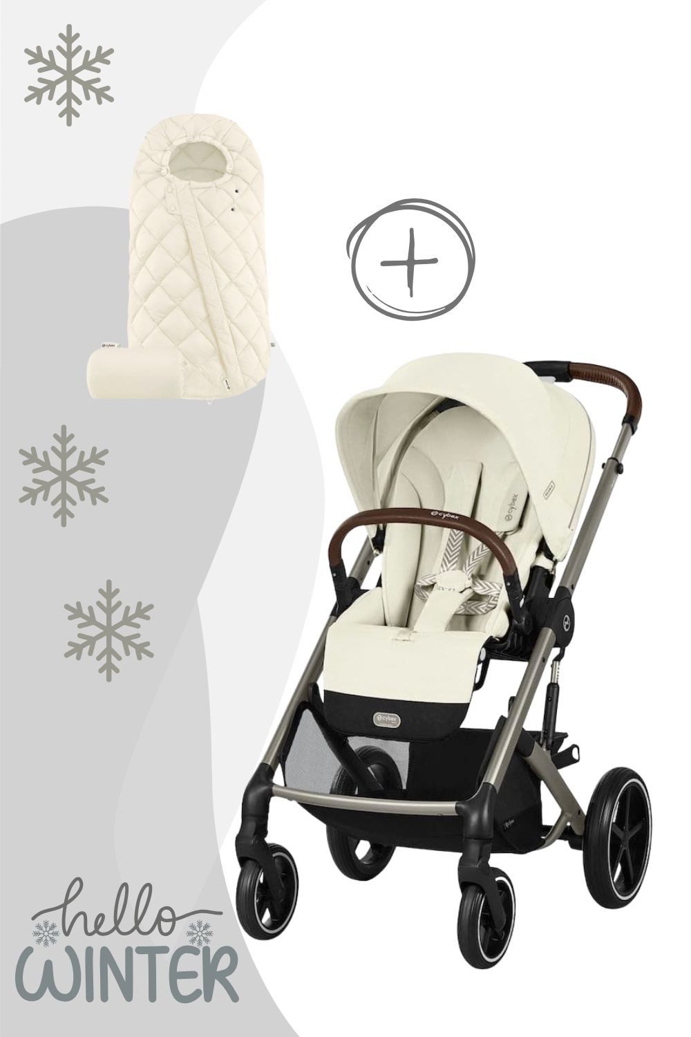 Cybex Kinder-Buggy Balios S Lux Kinderwagen inkl. Snogga 2.0 Fußsack