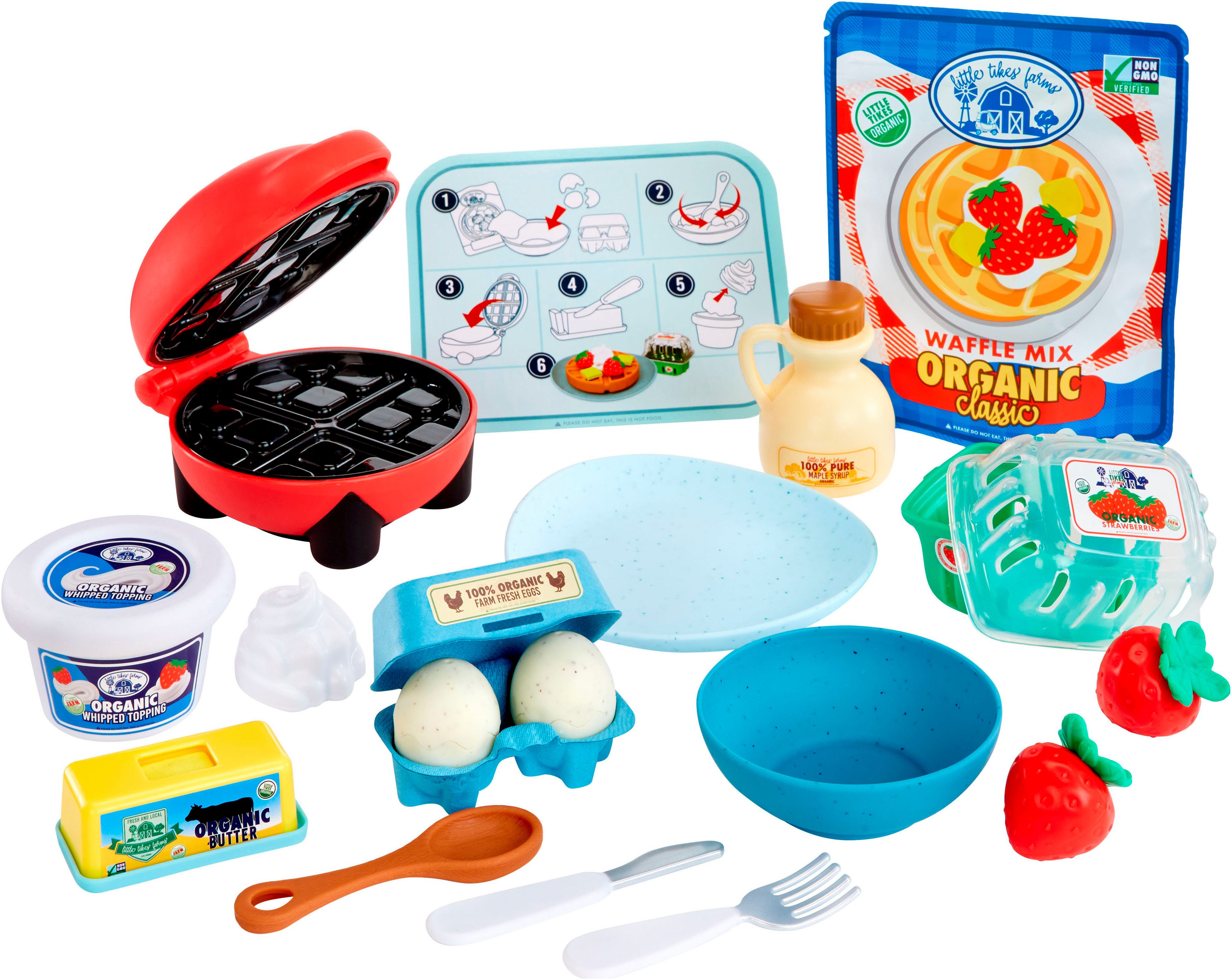 Little Tikes® Spiellebensmittel Creative Chefs Waffles Kit, (18-tlg)