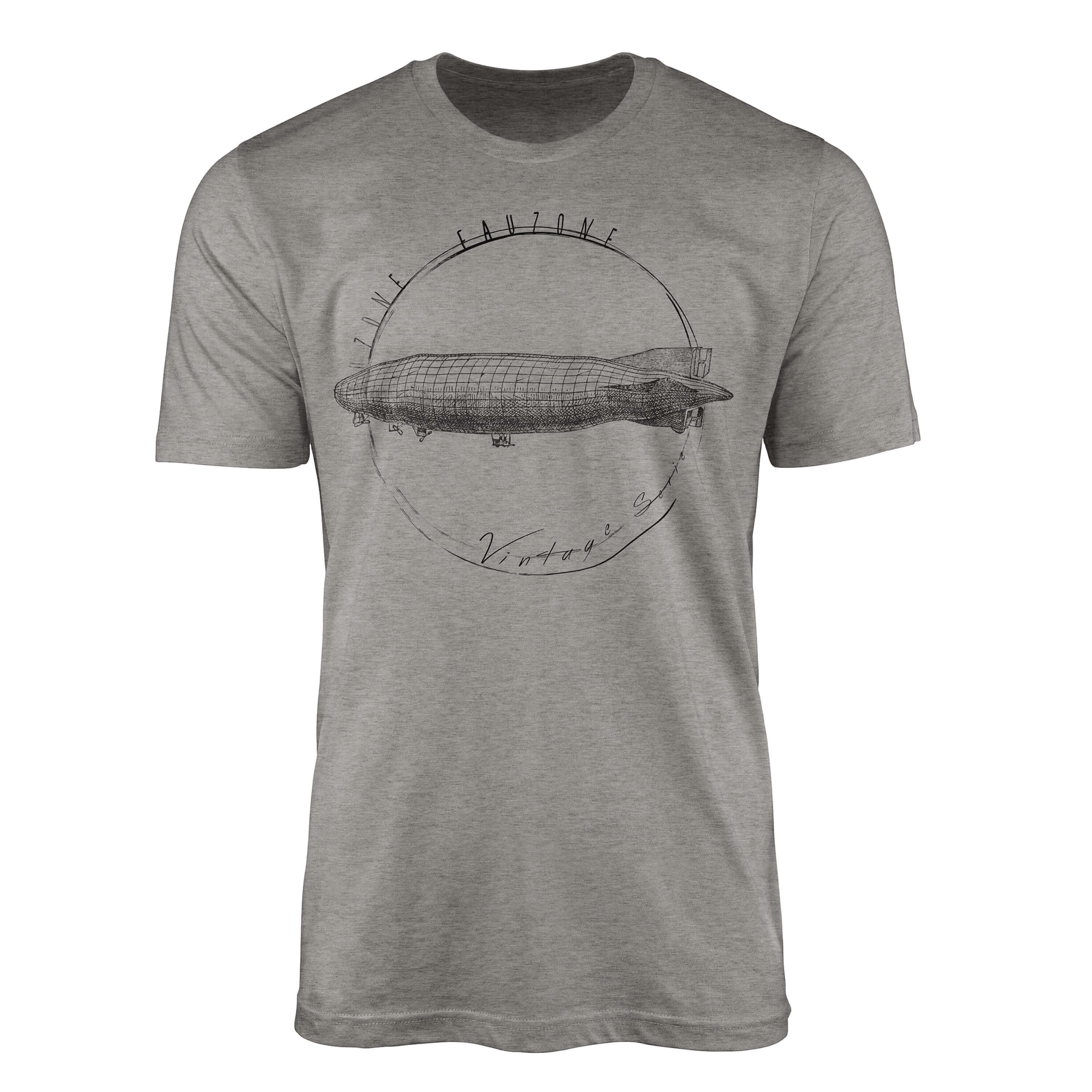 Sinus Art T-Shirt Vintage Herren T-Shirt Zeppelin Ash | T-Shirts