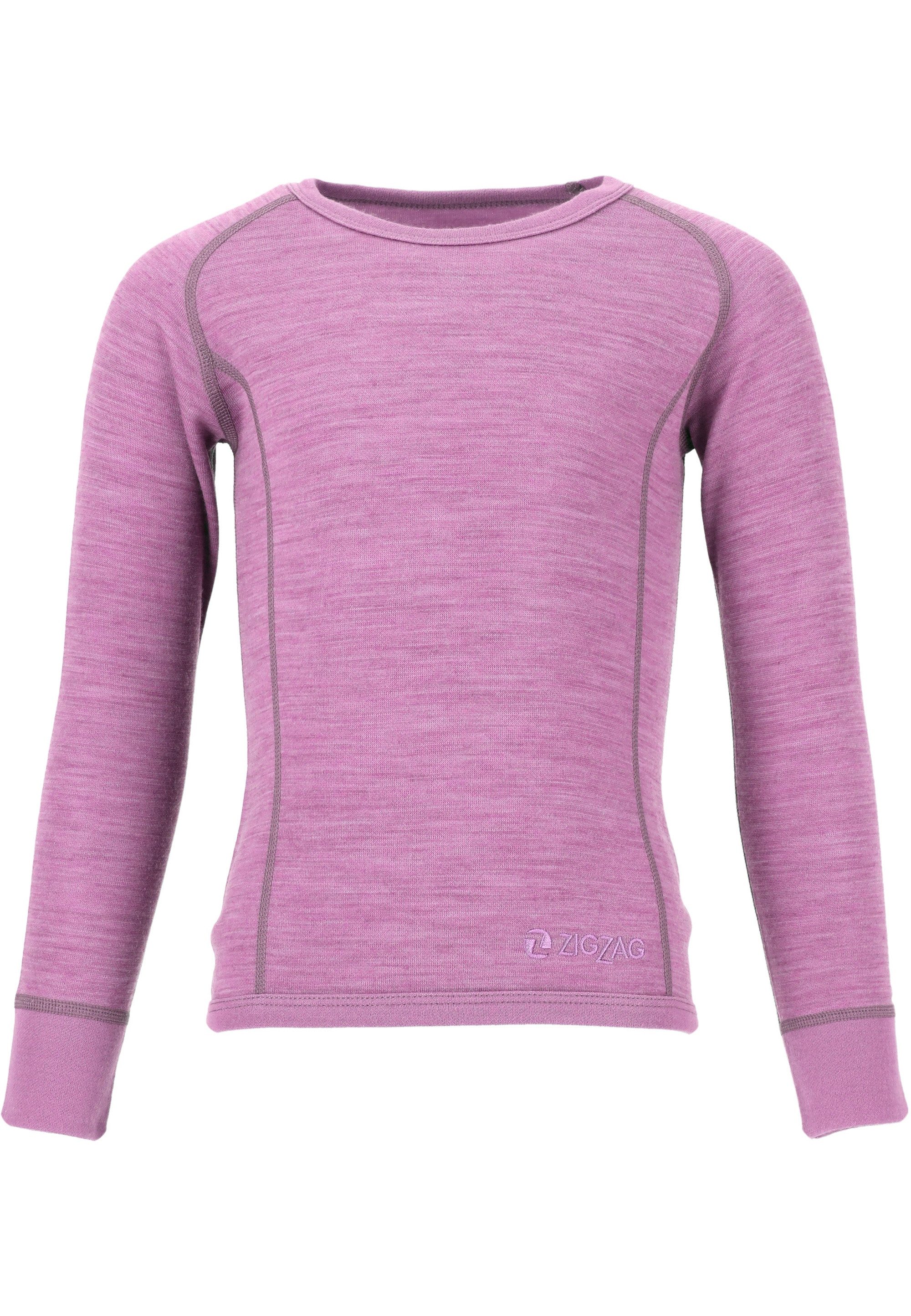 ZIGZAG Funktionsshirt Funktionswäsche-Set Pattani (2-tlg) mit hohem Merinowolle-Anteil