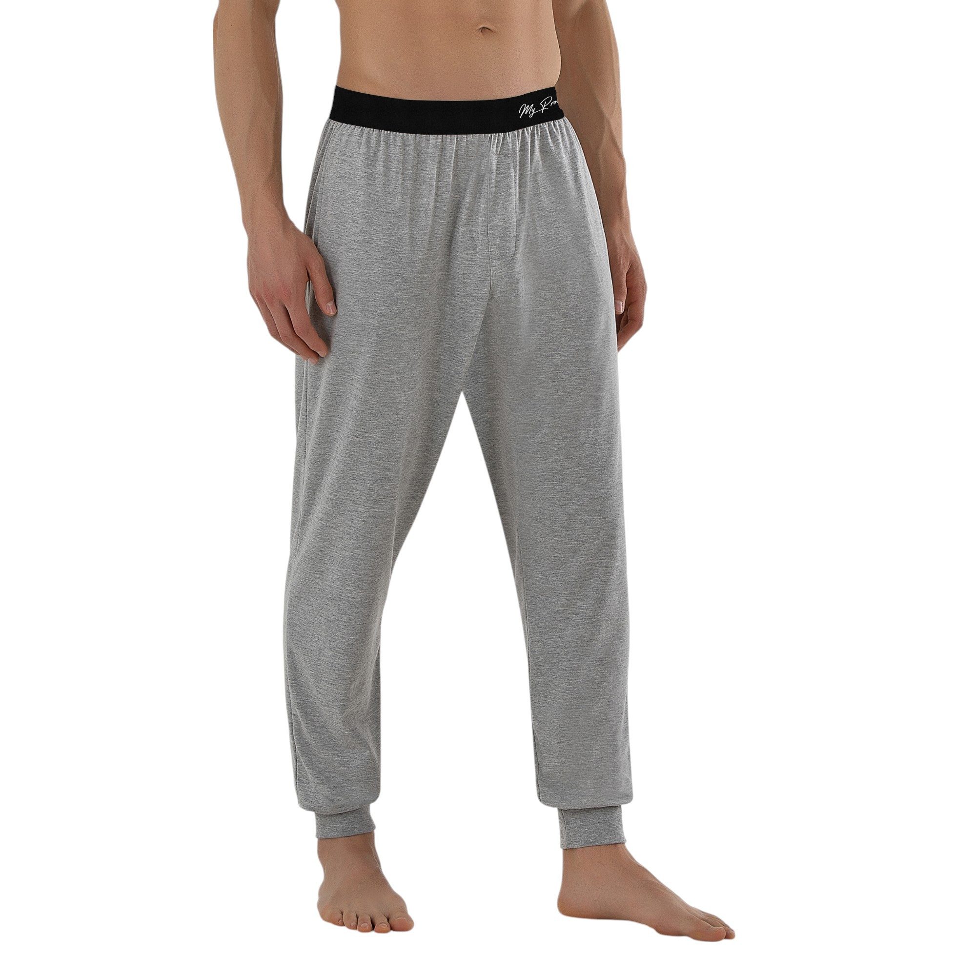 Pyjamahose Herren Jogginghose Schlafanzughose – Lange Pyjamahose aus Baumwolle