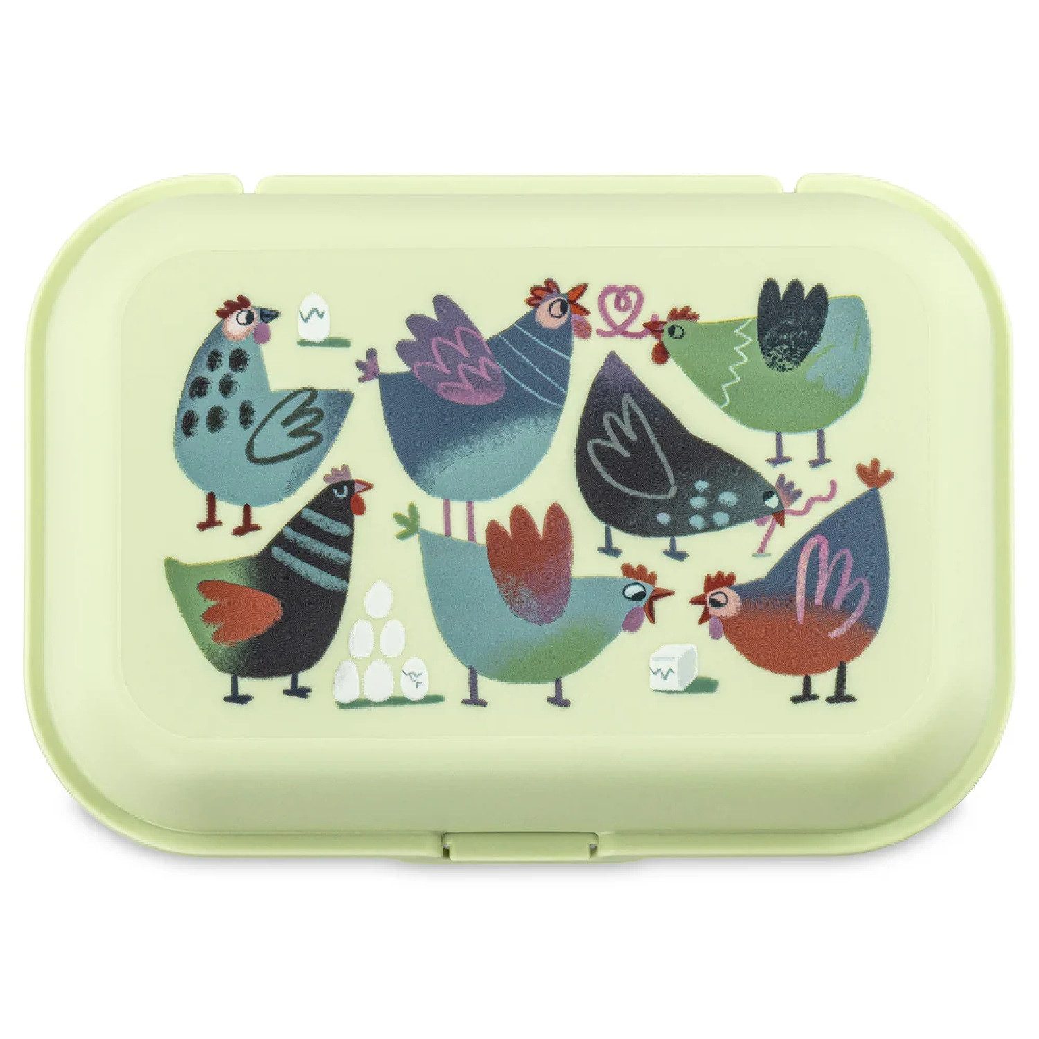 KOZIOL Eierkorb Eierbox Eggs To Go Mini, creative chicks, pistacio, Kunststoff