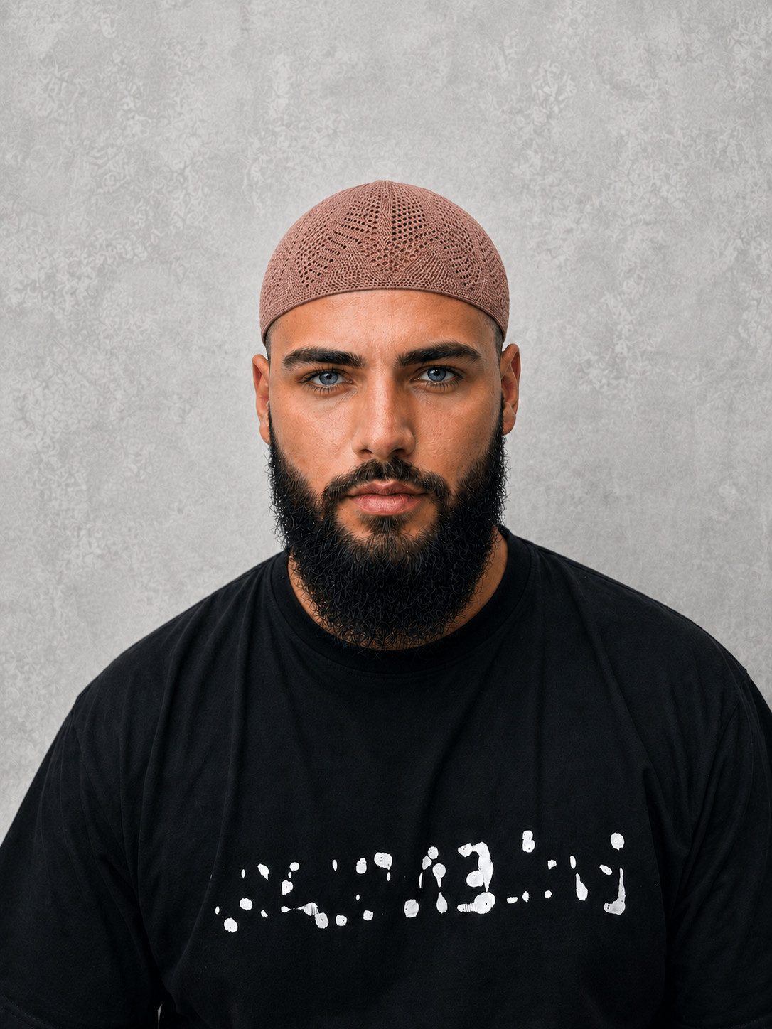 Aymasal Strickmütze elastische Gebetsmütze Ikbal Herren Gebetskappe Mütze Takke Taqiyah Passt sich der Kopfform an, Gummizug am unteren Ende