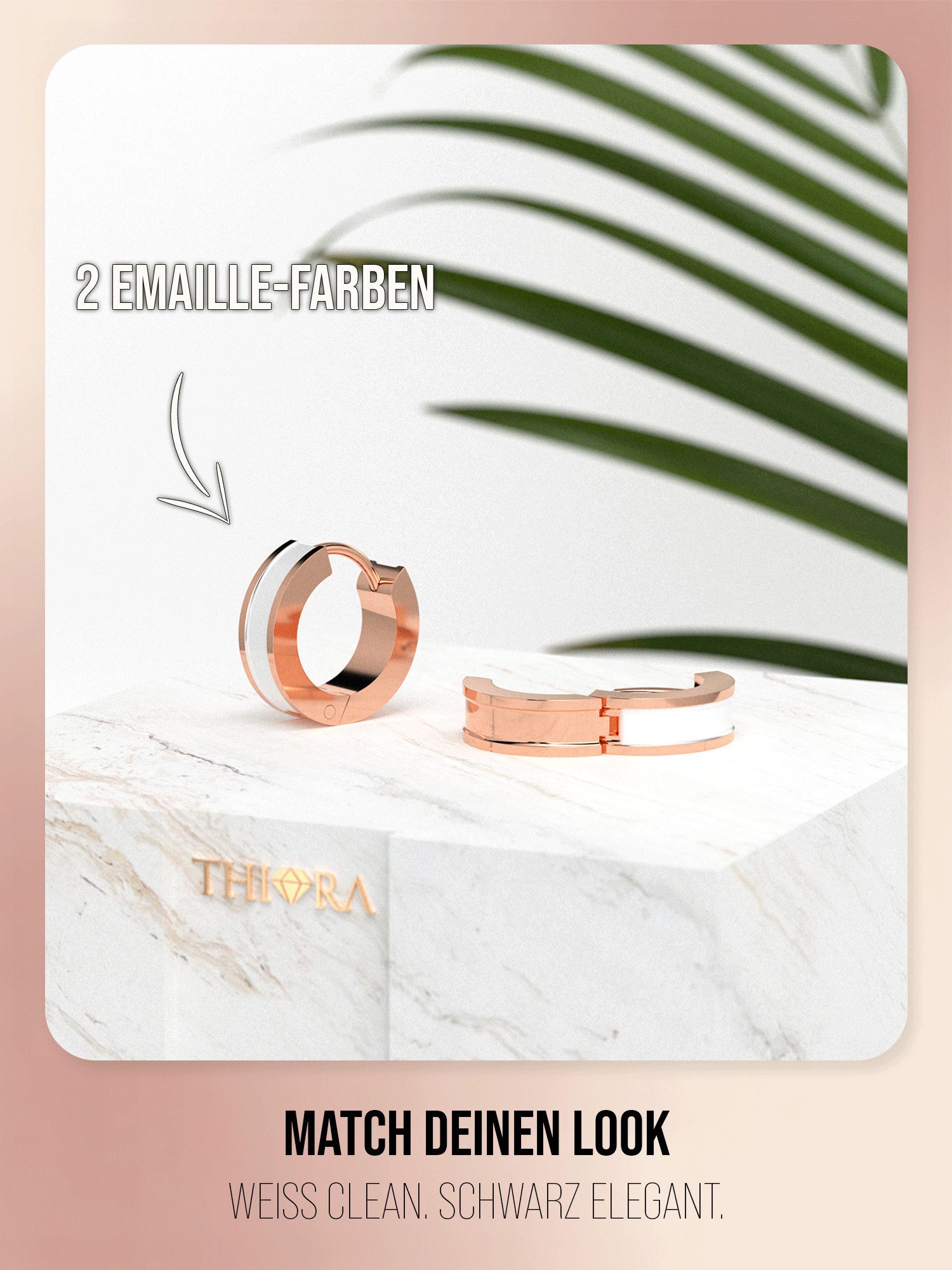THIORA Paar Creolen Seychelles Secret, Wasserfest