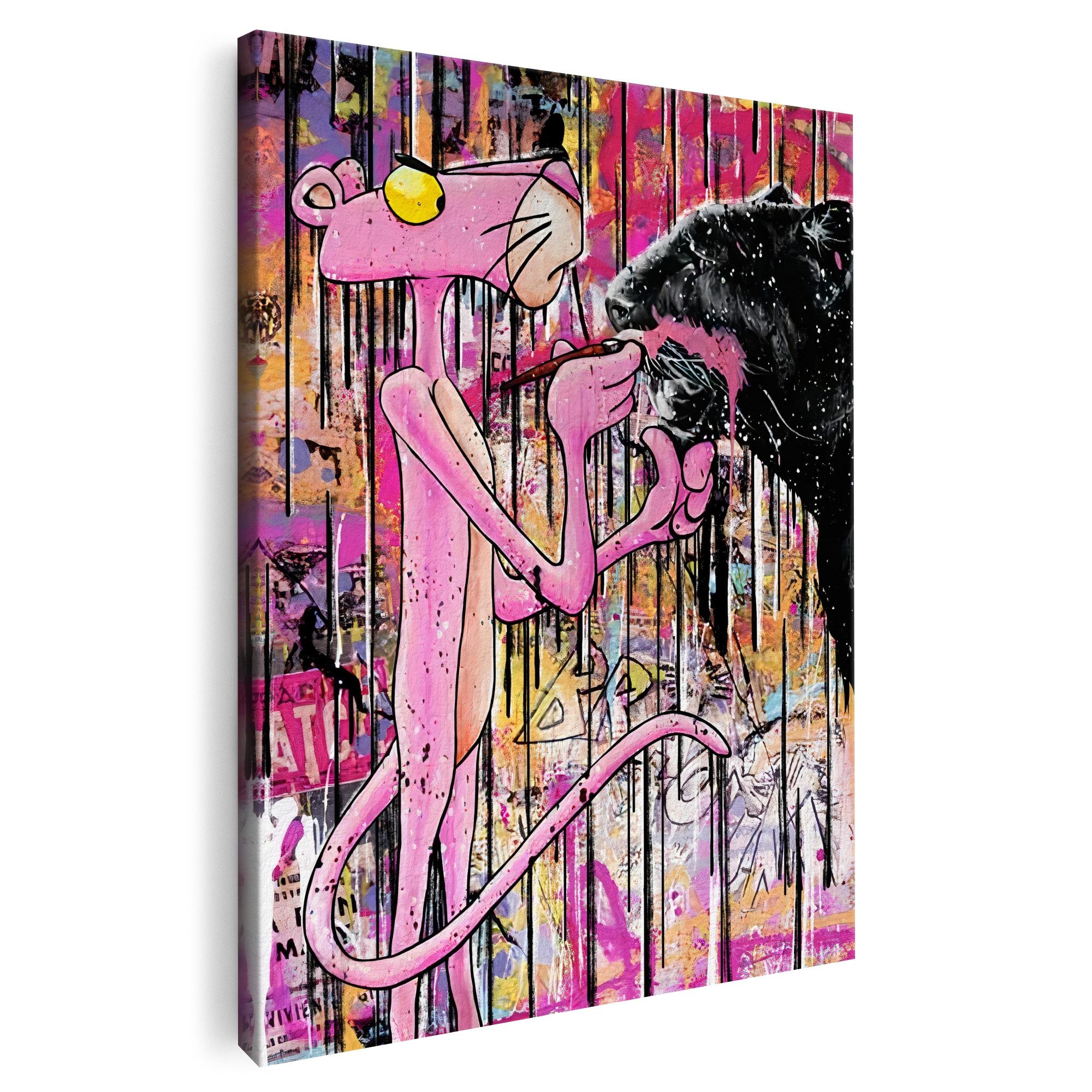 Artmazing Leinwandbild Pink Is The New Black, Pink Is The New Black, gesp. auf FSC Echtholz-Keilrahmen, in versch. Größen