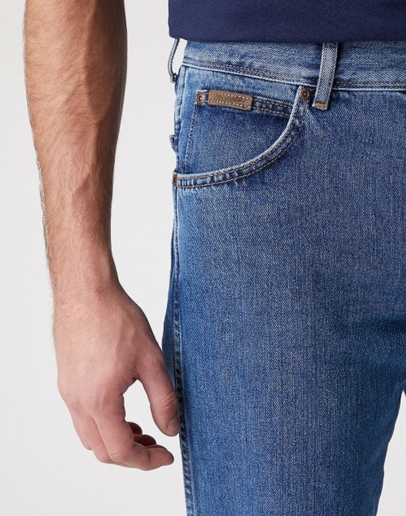 5-Pocket-Jeans W12105 VINTAGE (096) Stretch Texas 821 Non Wrangler STNWASH