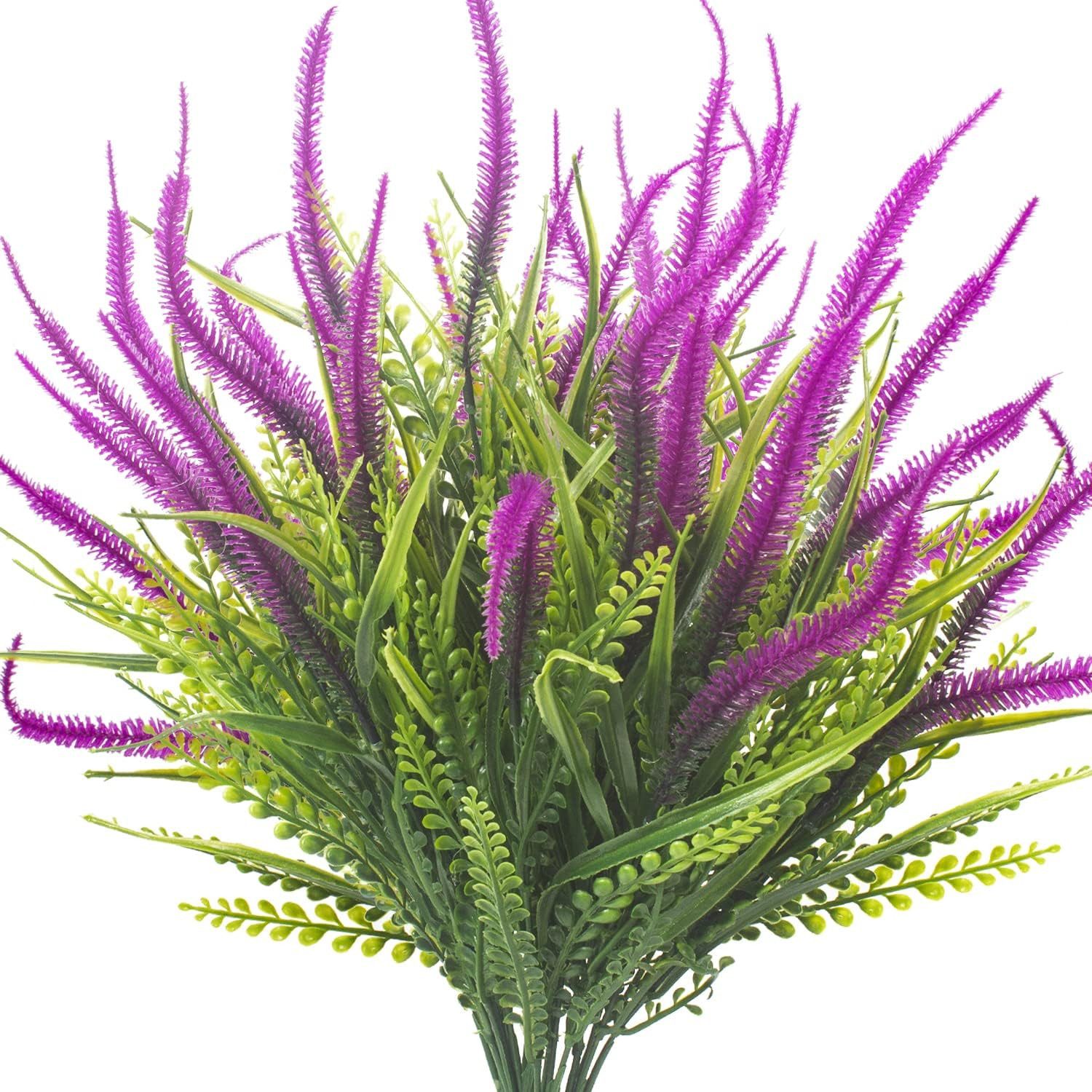 Kunstblumenstrauß 10 Bündel Künstliche Lavendel Kunstblumen Balkonpflanzen, günstig online kaufen