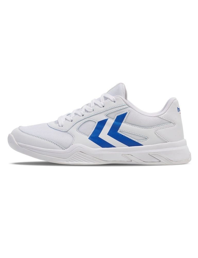 hummel Hallen-Indoorschuhe Teiwaz IV weiss/blau Herren Badmintonschuh