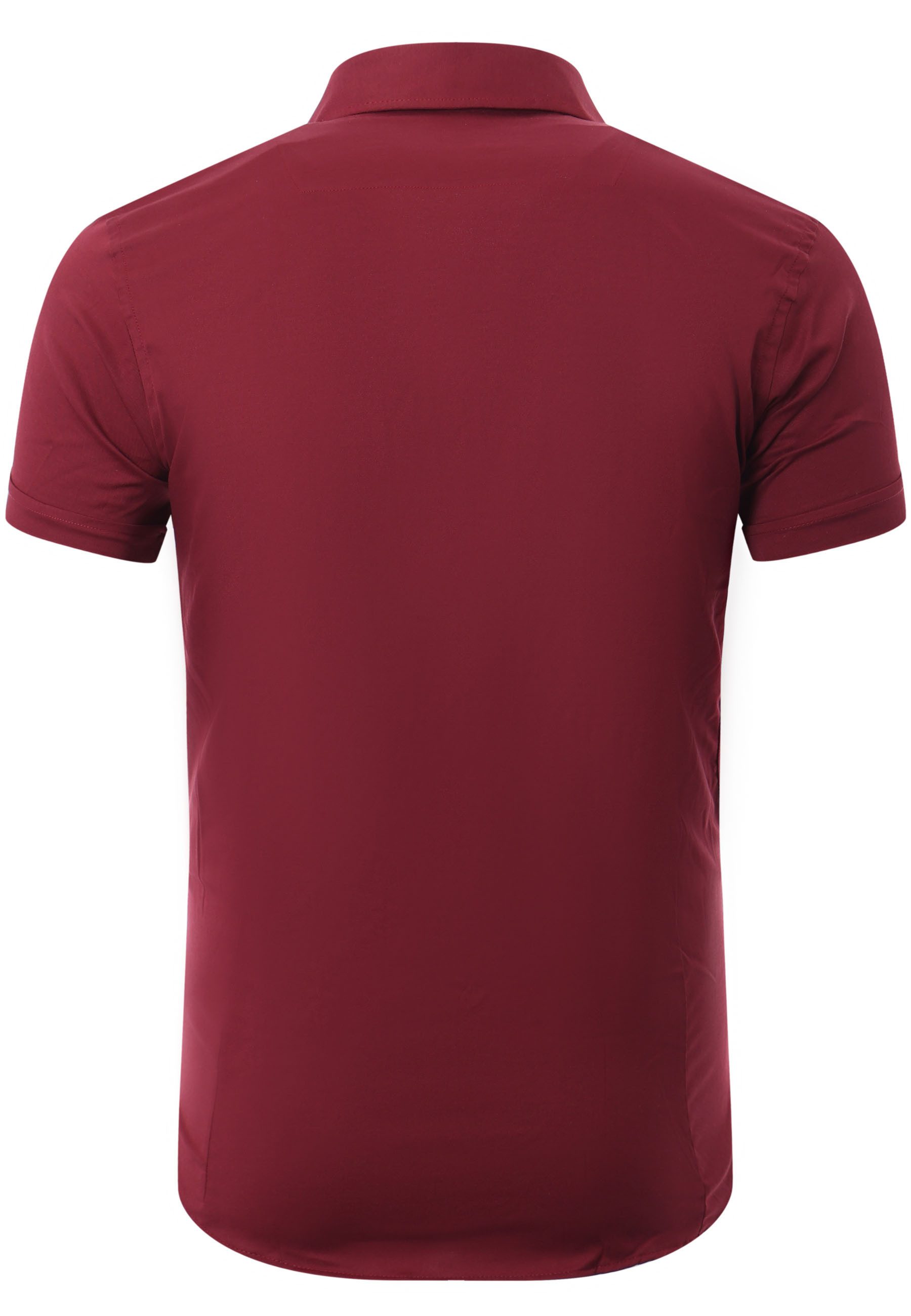 Reslad Kurzarmhemd Reslad Hemd Herren Kurzarm Einfarbig RS-7025 (Kurzarmhem günstig online kaufen