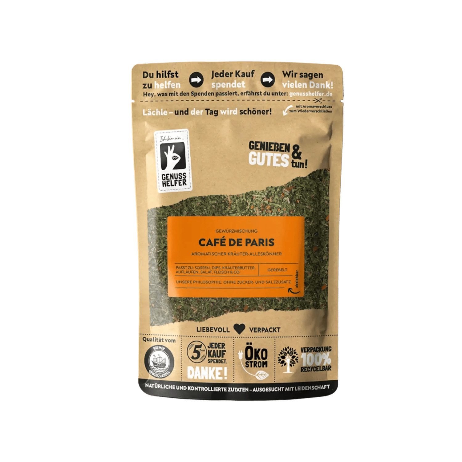 Bremer Gewürzhandel Gewürz Café de Paris Gewürz, gerebelt, 10er Pack, 750 g