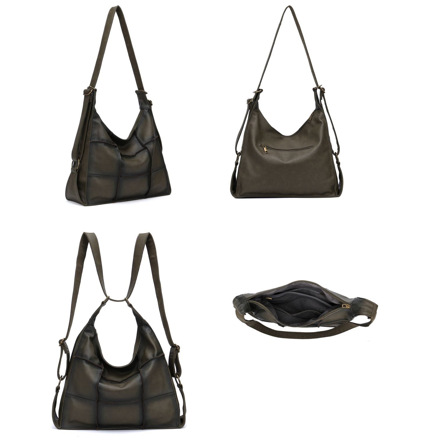 ITALYSHOP24 Schultertasche Damen XXL Tasche Shopper günstig online kaufen