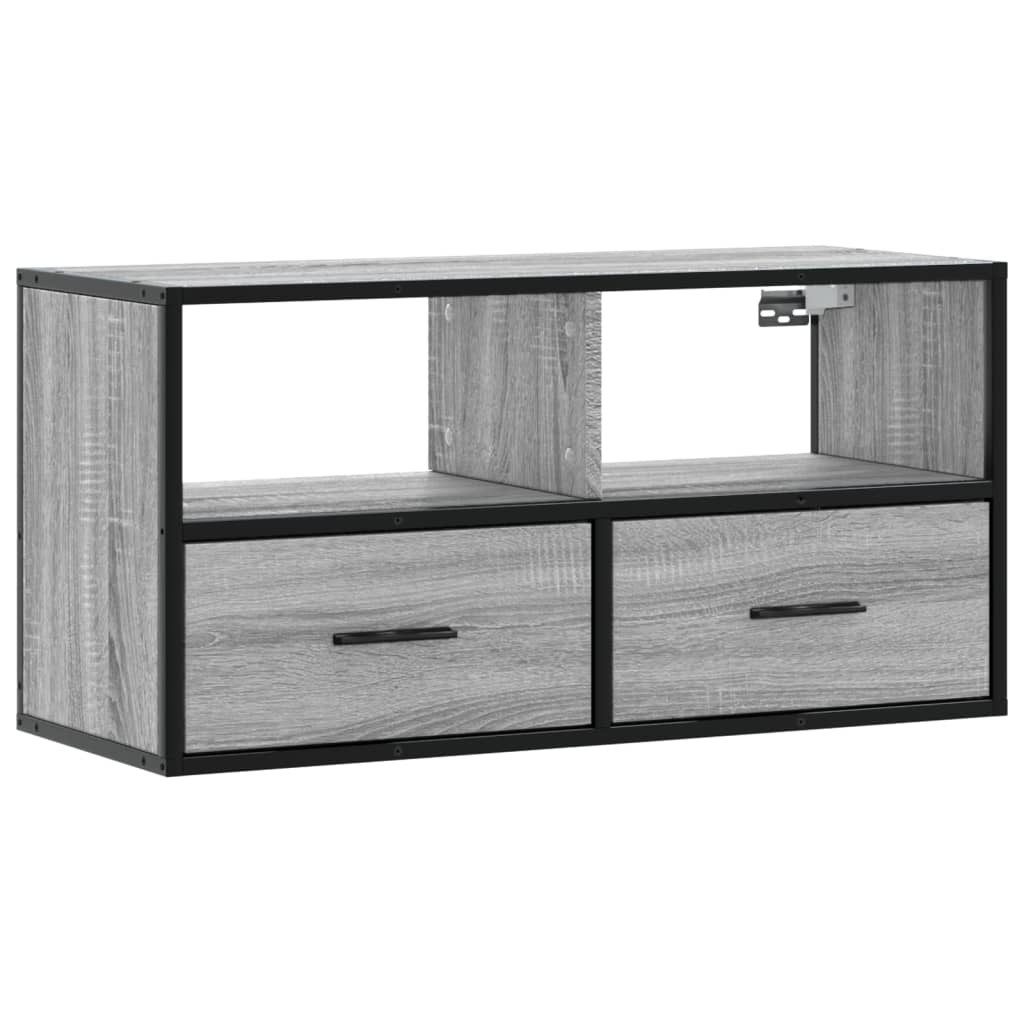 vidaXL TV-Schrank TV-Schrank Grau Sonoma 80x31x39,5 cm Holzwerkstoff und Me günstig online kaufen