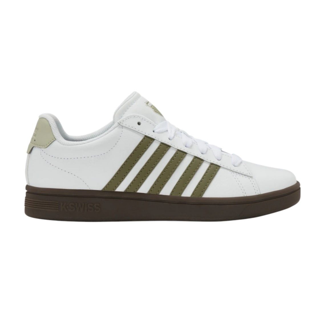 K-Swiss Court Tiebreak II (Leder) 2025 weiss/olive Herren Sneaker