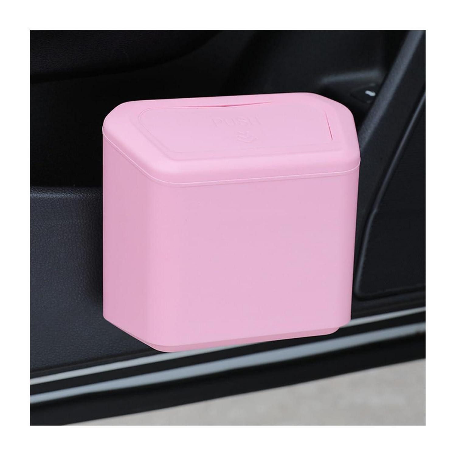 LuxusKollektion Papierkorb Auto Organizer Mülleimer mit Deckel Rosa