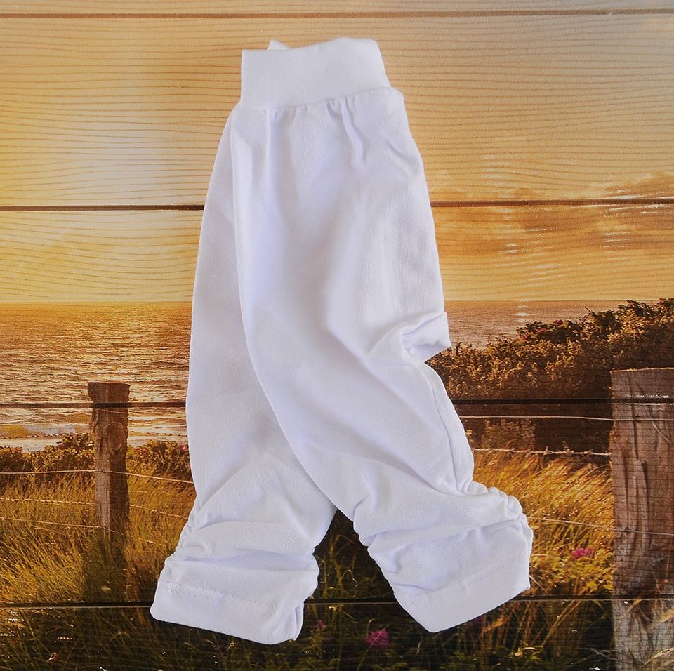 La Bortini Leggings Hose in Weiß für Babys und Kinder 50 56 62 68 74 80 86  92 98 104 110 elastisch, in verschiedenen Größen erhältlich