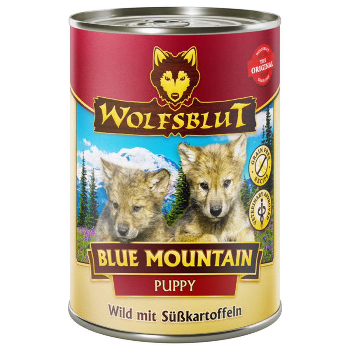 Wolfsblut Blue Mountain Puppy 395 g - 6 Stück, Nassfutter für: Hund