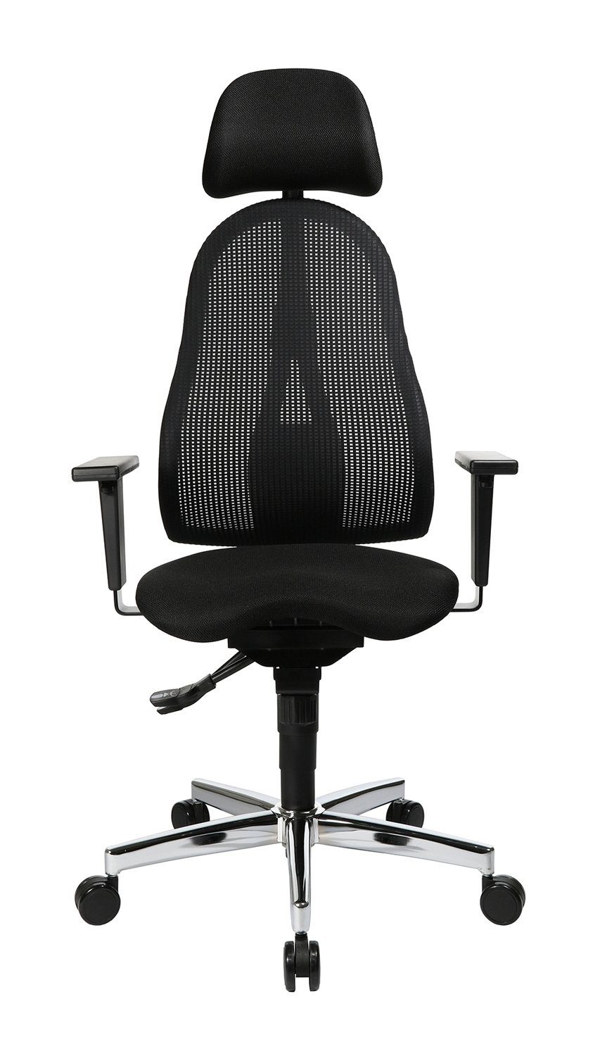 TOPSTAR Drehstuhl SITNESS PROFI 650, Schwarz, Stoffbezug, höhenverstellbare Armlehnen
