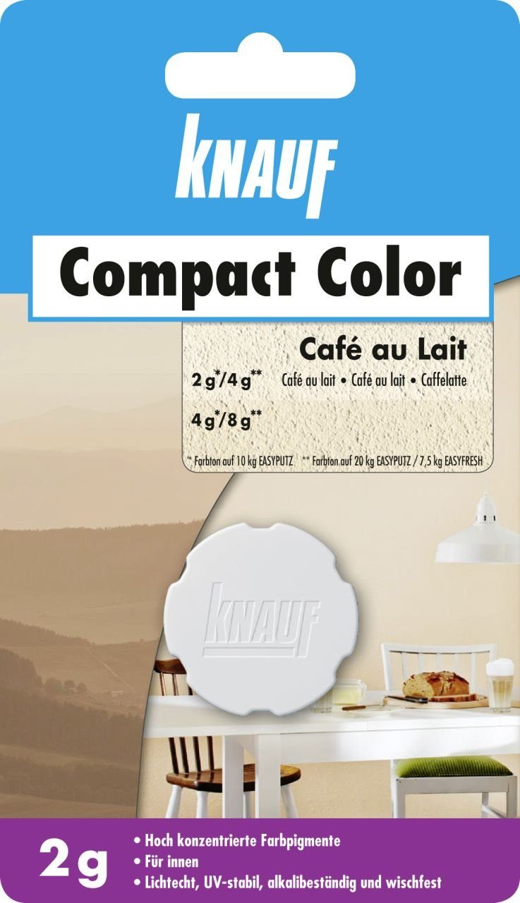 KNAUF Gips-Kalk-Putz Knauf Farbpigment Compact Color 2 g Cafe au lait