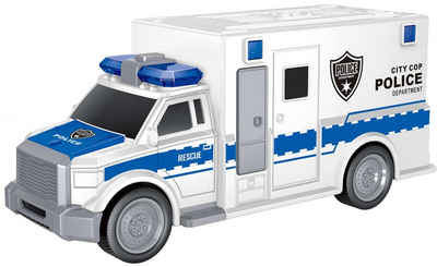 Diakakis Spielzeug-Polizei Fahrzeug LKW City Rescue mit Licht/Soundeffekt