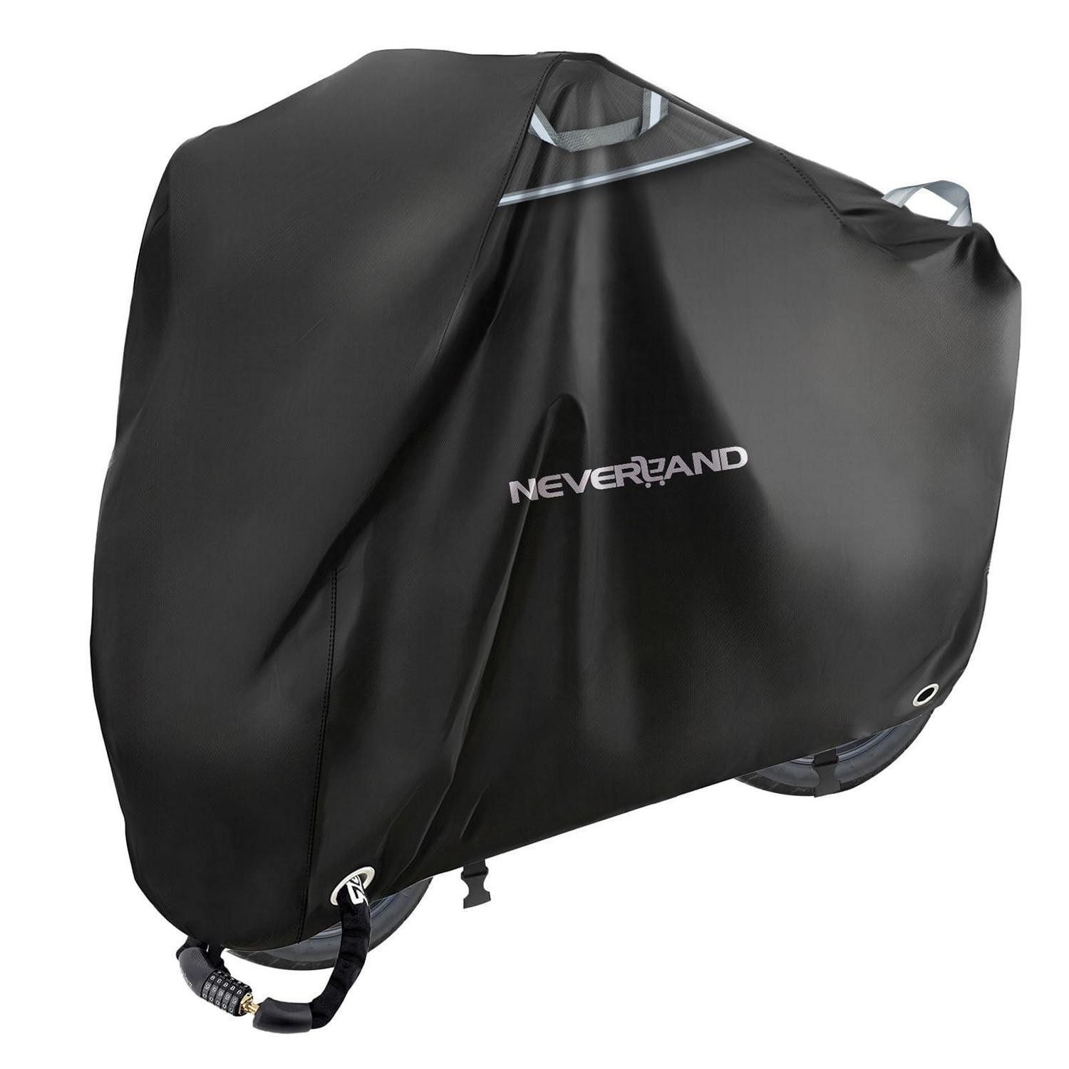 Schutzplane Motorrad Abdeckplane 300D wasserdicht Noir XXXL-295x110x140 CM