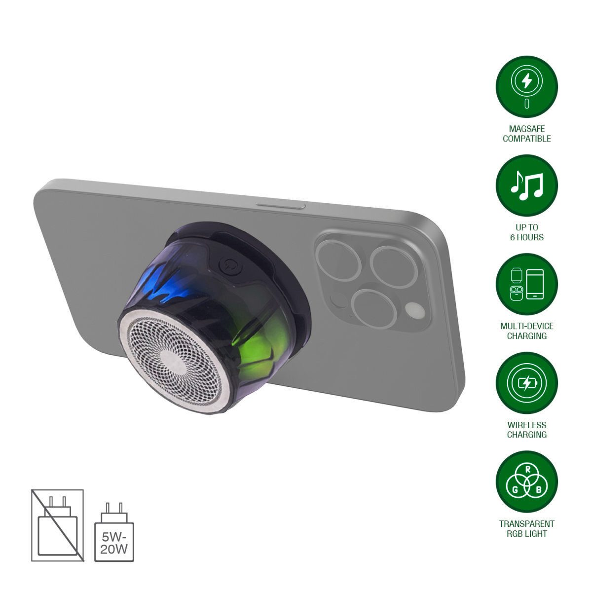 4smarts 4smarts Bluetooth Lautsprecher SoundCharge MagSafe PC-Headset