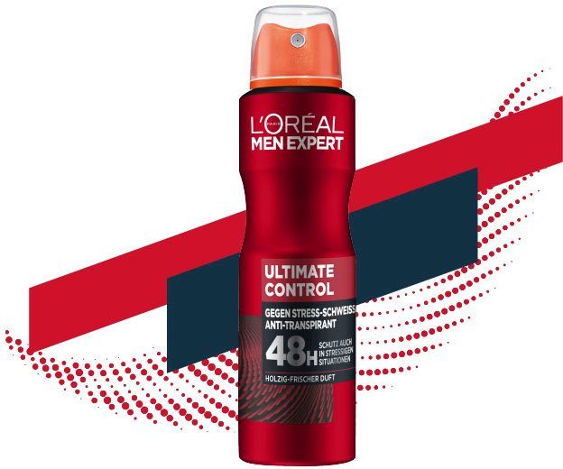 Deo 6-tlg. EXPERT PARIS Packung, MEN L'ORÉAL Spray Control Ultimate Deo-Spray 48h,