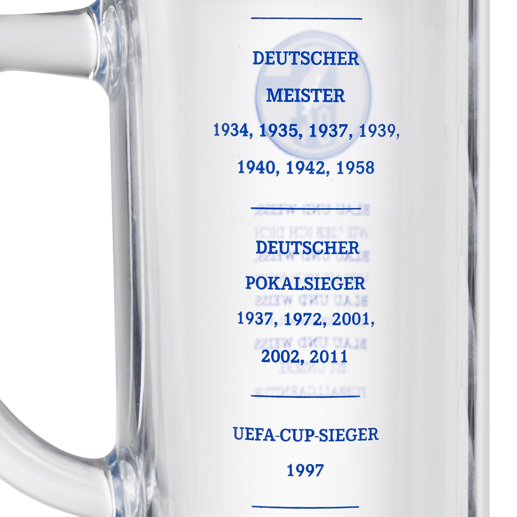 FC Schalke 04 Bierkrug Bierkrug Bau & Weiß, 1-tlg., Glas