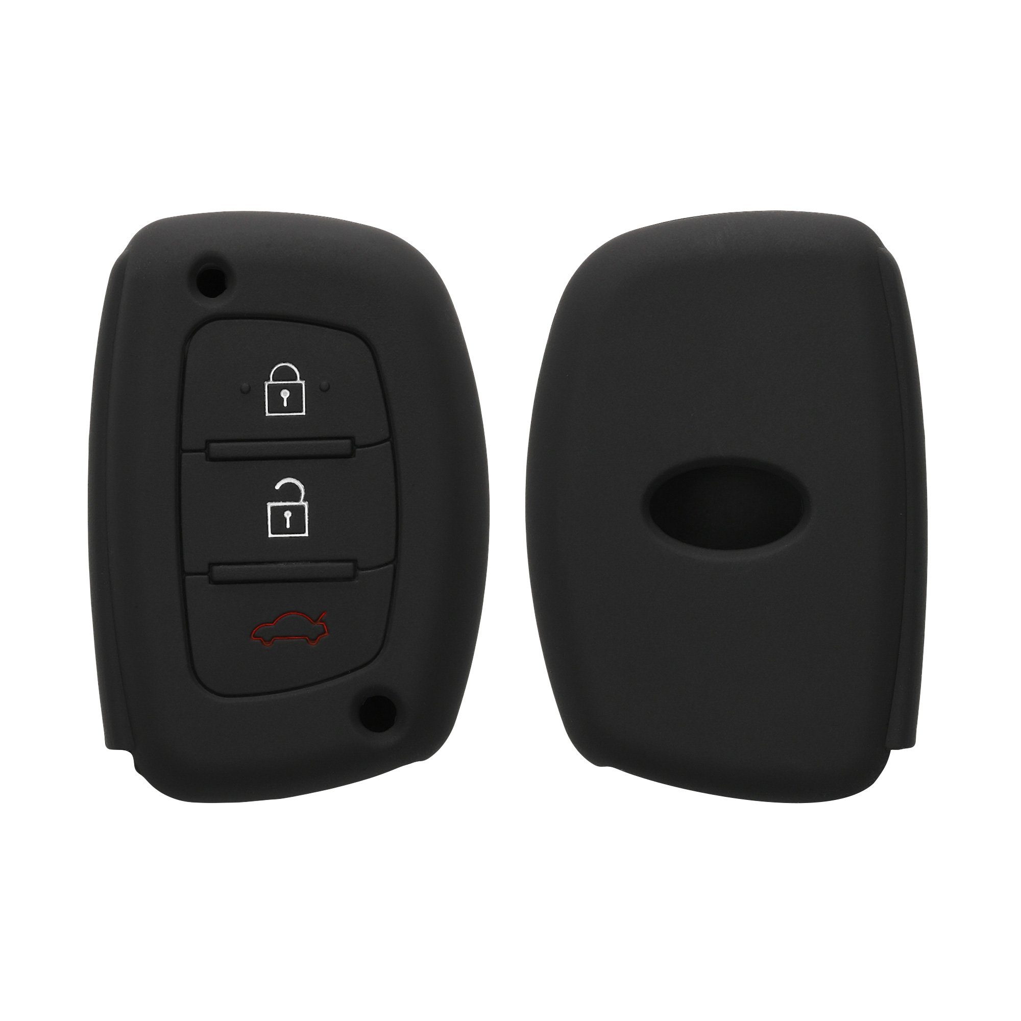 kwmobile Schlüsseltasche Autoschlüssel Silikon Hülle für Hyundai Kia,  Schlüsselhülle Schlüssel Case Cover