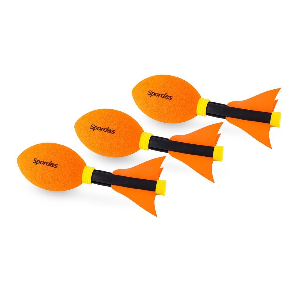 Spordas Spiel Wurfraketen-Set Mini-Torpedos, Wurfspaß für kleine Kinder