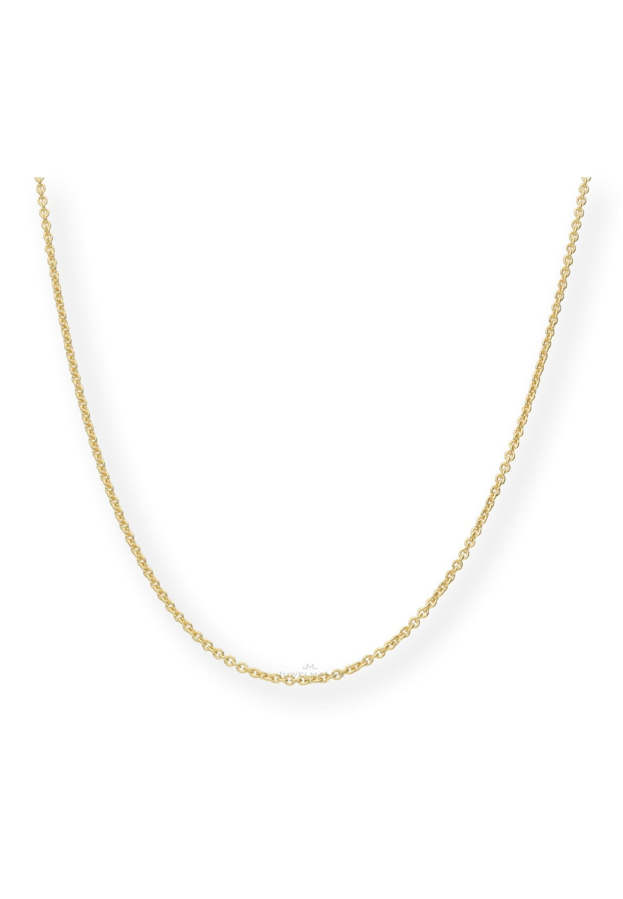 Silber (1-tlg), plattiert, Gold Mädchen Halskette 925er Schmuckschachtel inkl. gold Anker JuwelmaLux Silberkette