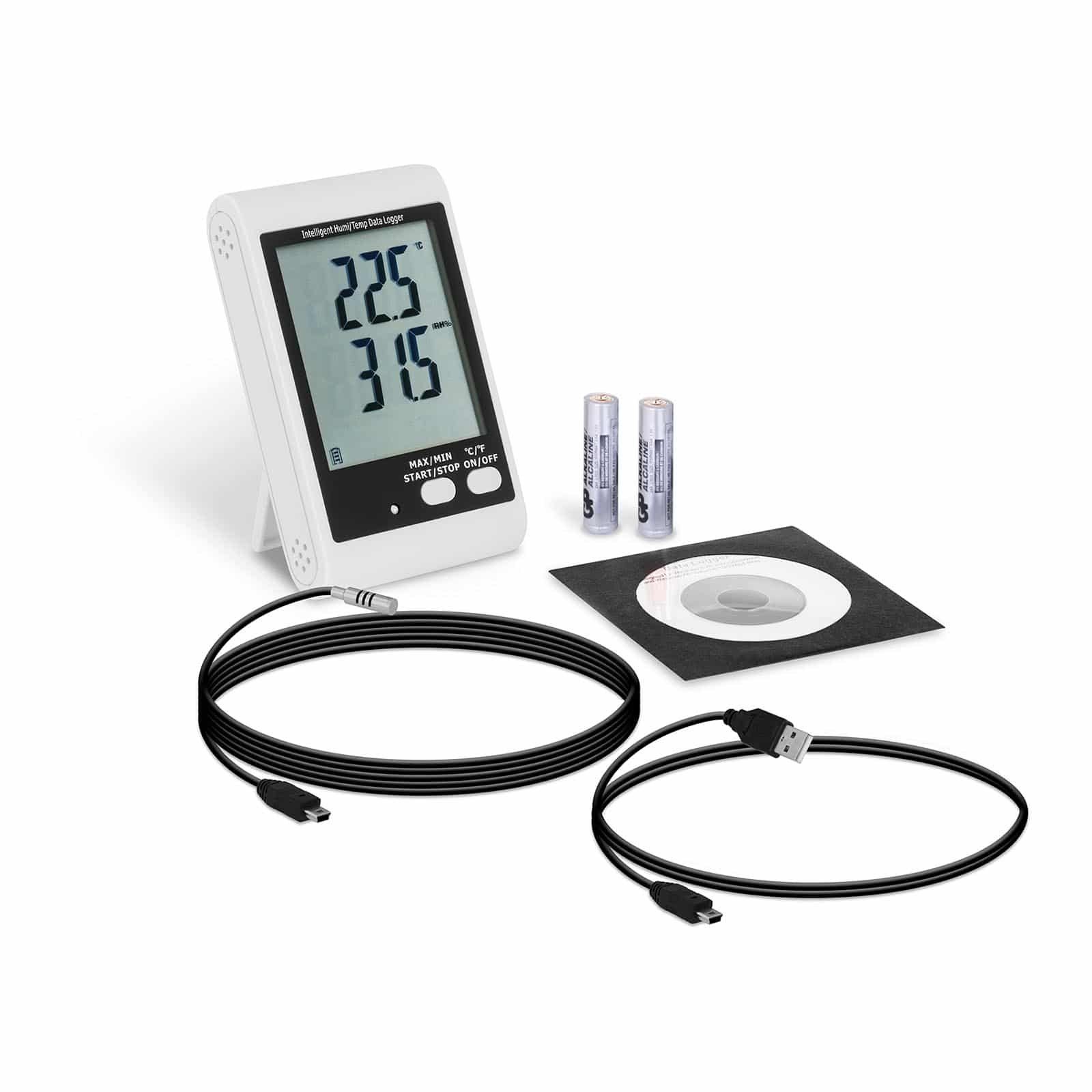 Temperatur Steinberg Luftfeuchtigkeit Datenlogger Systems ext. Sensor -40-125°C - + Feuchtigkeitsmesser LCD