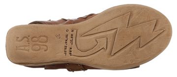 A.S.98 CALVADOS Sandalette, Sommerschuh, Sandale, Plateauabsatz mit glänzenden Nieten