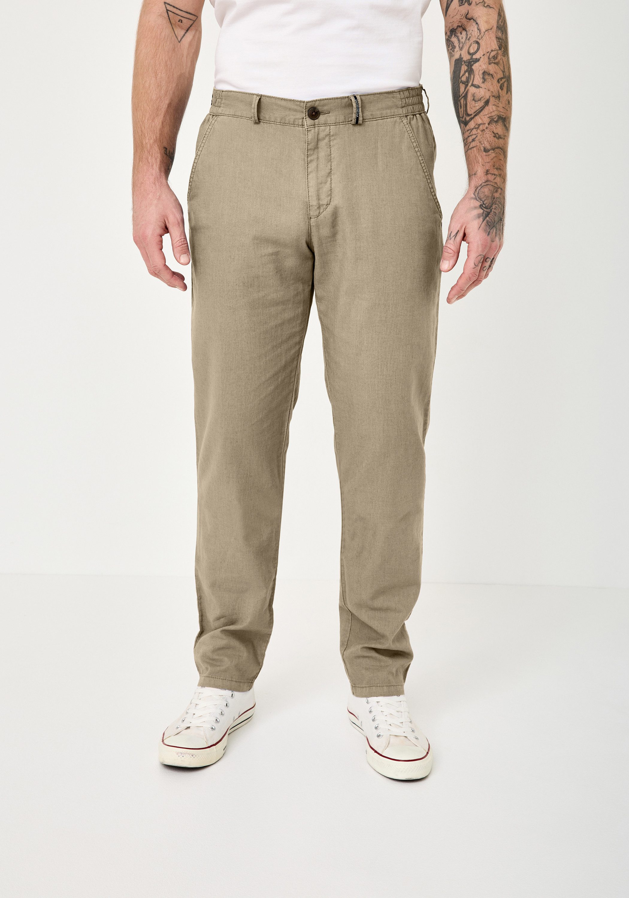 Redpoint Stoffhose HALIFAX Leichte Baumwoll-Leinen Chinos aus der 16 Shades Edition