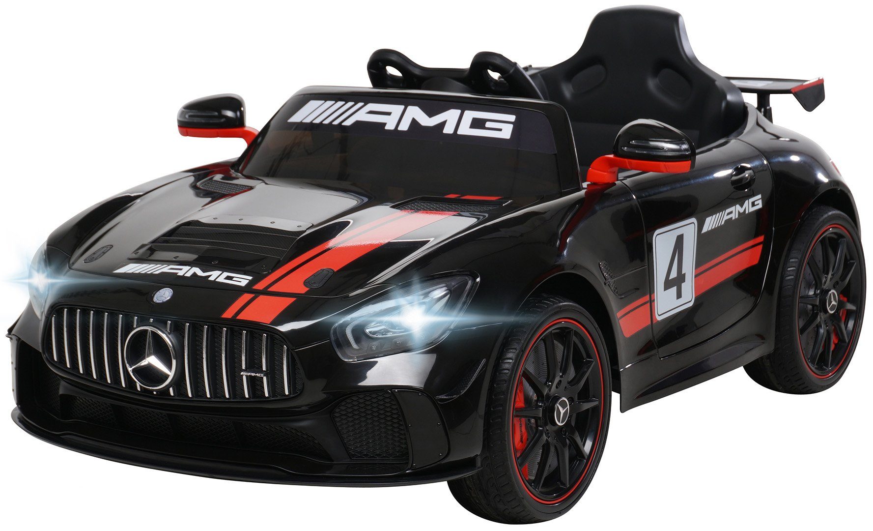 Actionbikes Motors Elektro Kinderauto Kinder Elektroauto Mercedes Benz Amg Gt4 Belastbarkeit 35 Kg Inkl Fernbedienung Online Kaufen Otto
