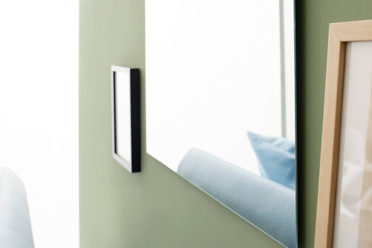 Your-Homestyle Deko-Werk 24 für kleinen, unterschiedliche ohne schmalen Kristallspiegel Mirror, geeignet Wandspiegel Größen Flur. Mirror, Facette rahmenlos