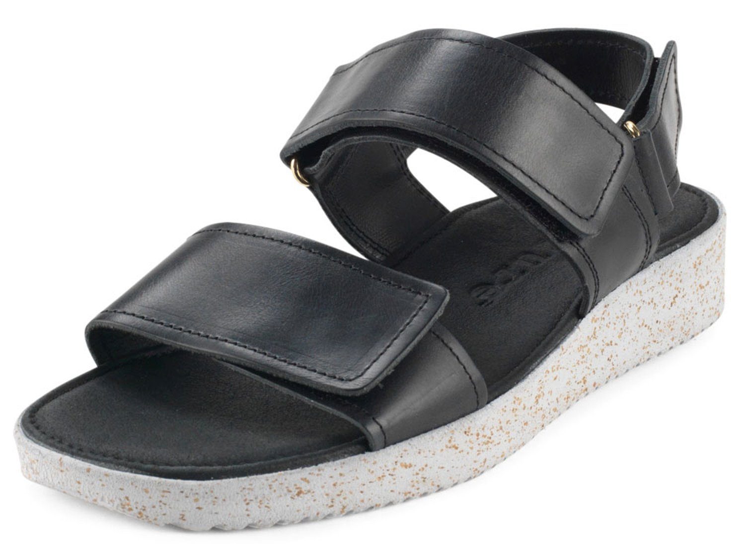 Nature Footwear Karen Obermaterial: Leder / Innensohle: Leder / Schnalle: Metall / Sohle: Naturkautschuk mit Korkresten Sandale schwarz
