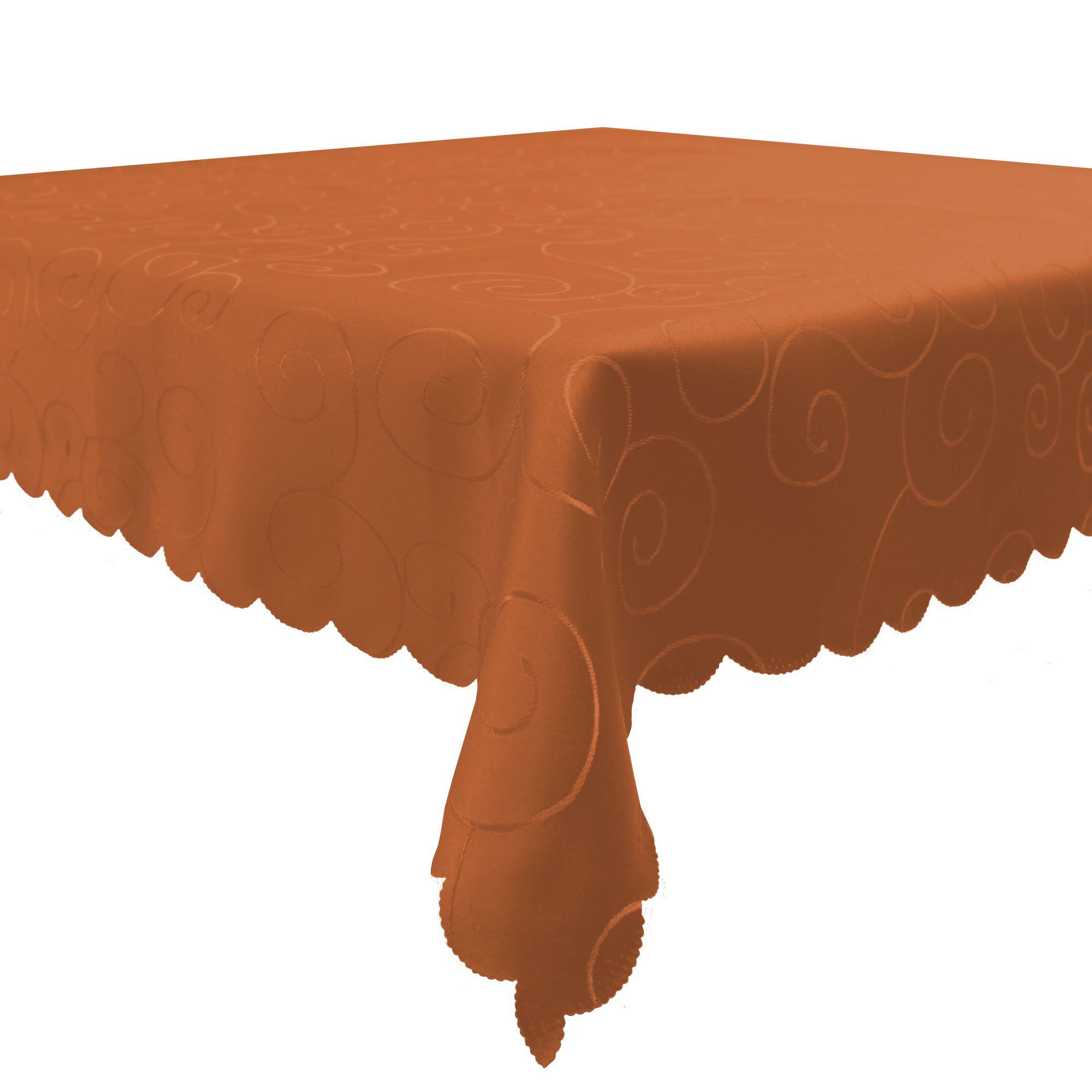 Haus und Deko Tischdecke Tischdecke Damast Ornamente eckig Circle Struktur günstig online kaufen