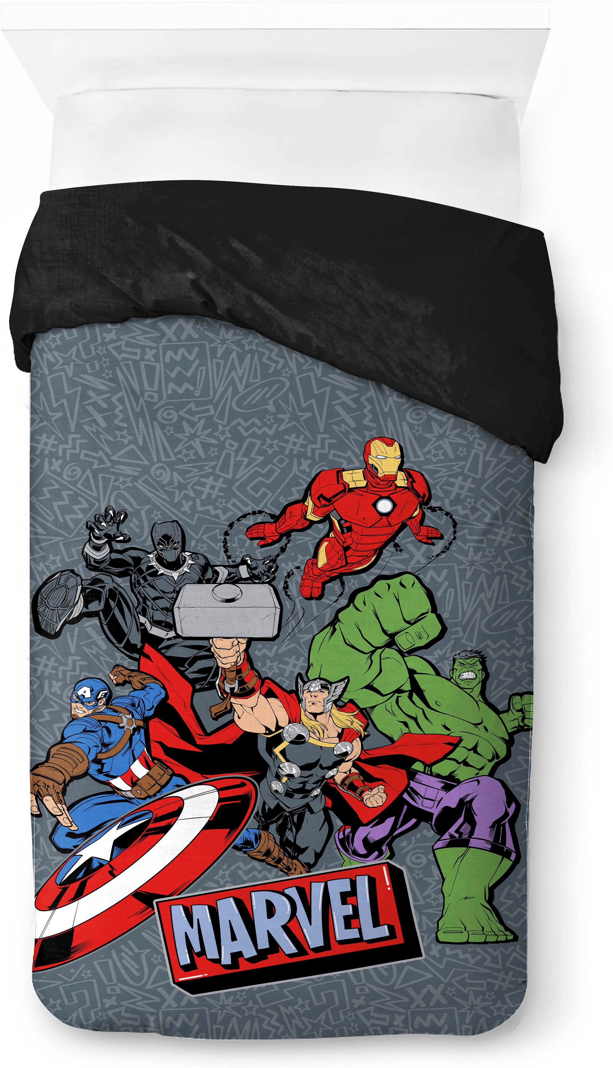 MARVEL Kinderbettwäsche Avengers Don't Sweat, Linon, 2 teilig, 100% Baumwolle – Bild 3 von 5