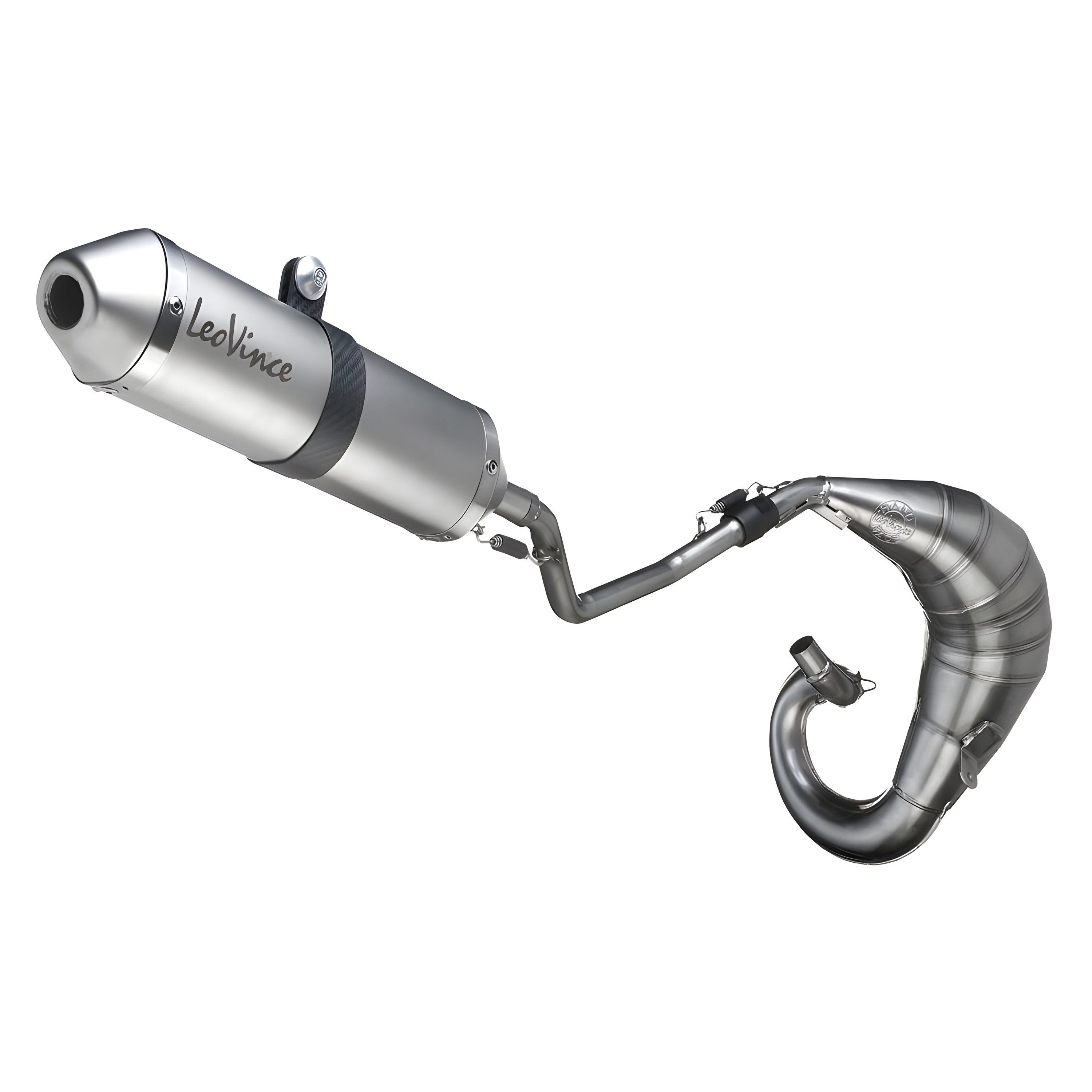 LeoVince Auspuff-Flexrohr Auspuffanlage X-FIGHT Edelstahl 3,13 kg mit ABE für Aprilia RS4 50