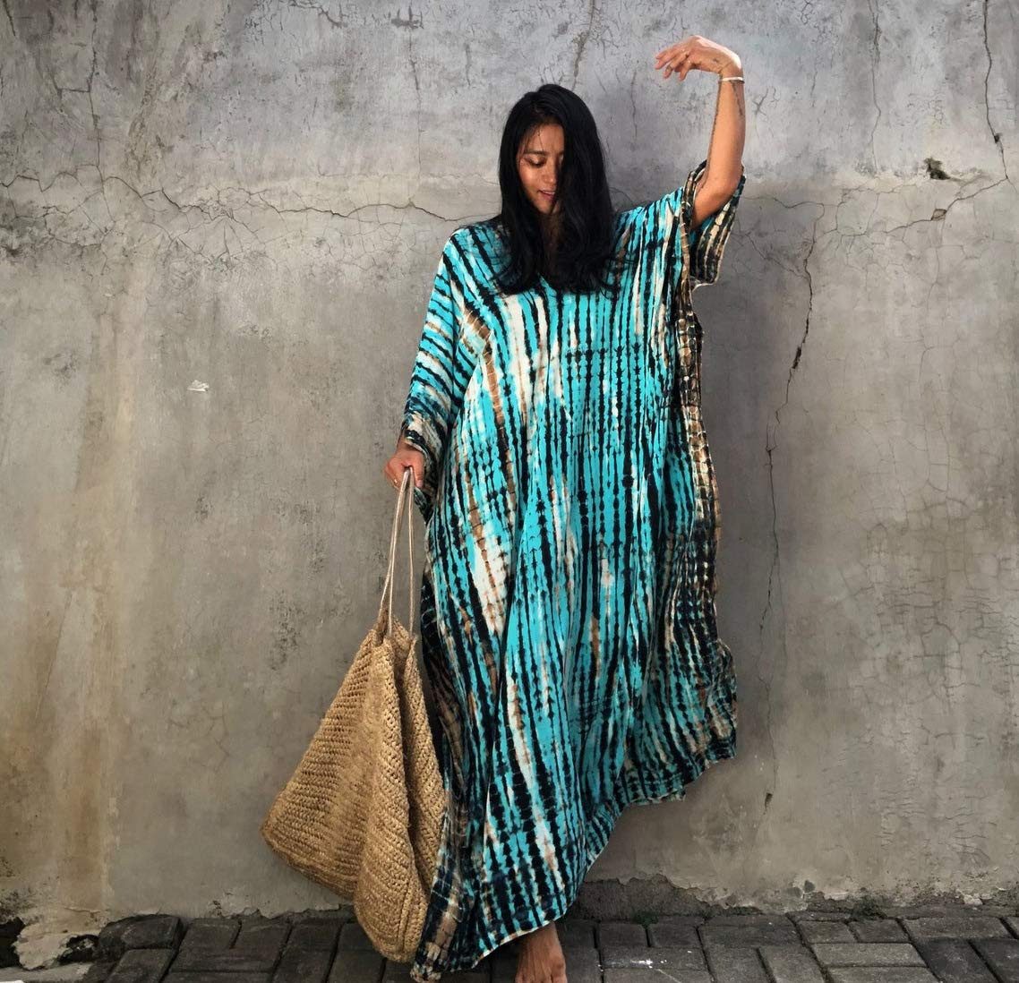 RWEUOQ Strandkleid Kimono Bikini-Vertuschung Strandtunika Bikini günstig online kaufen