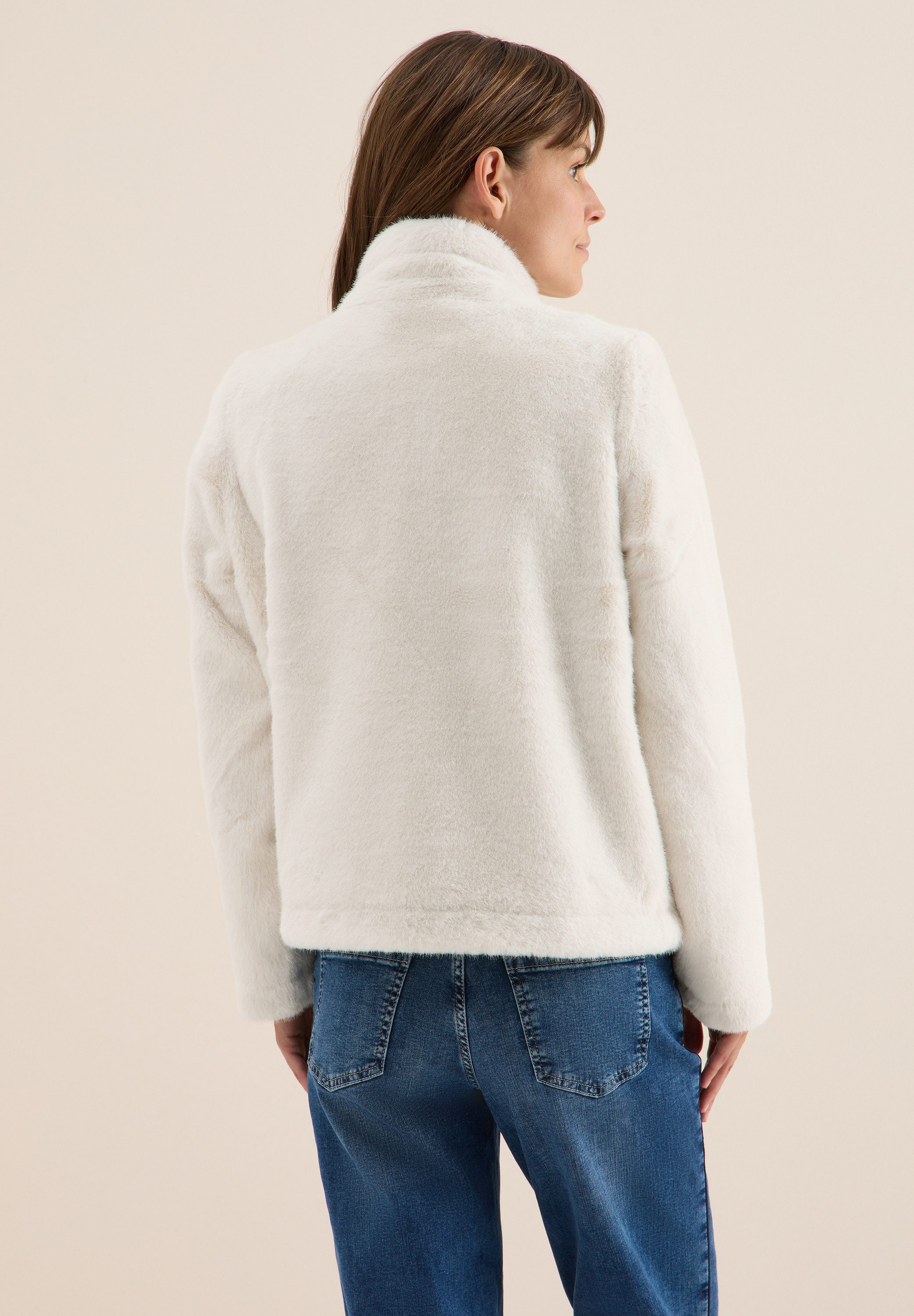CECIL Fellimitatjacke mit Stehkragen günstig online kaufen