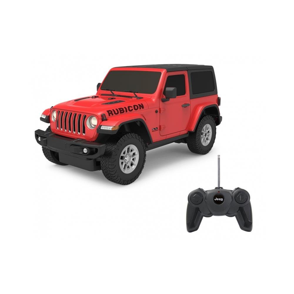 Jamara RC-Auto Jeep Wrangler JL 1:24 2,4GHz, ferngesteuertes Auto  Geländewagen, 7 Km/h, Kinder Spielzeug ab 6 Jahren, rot