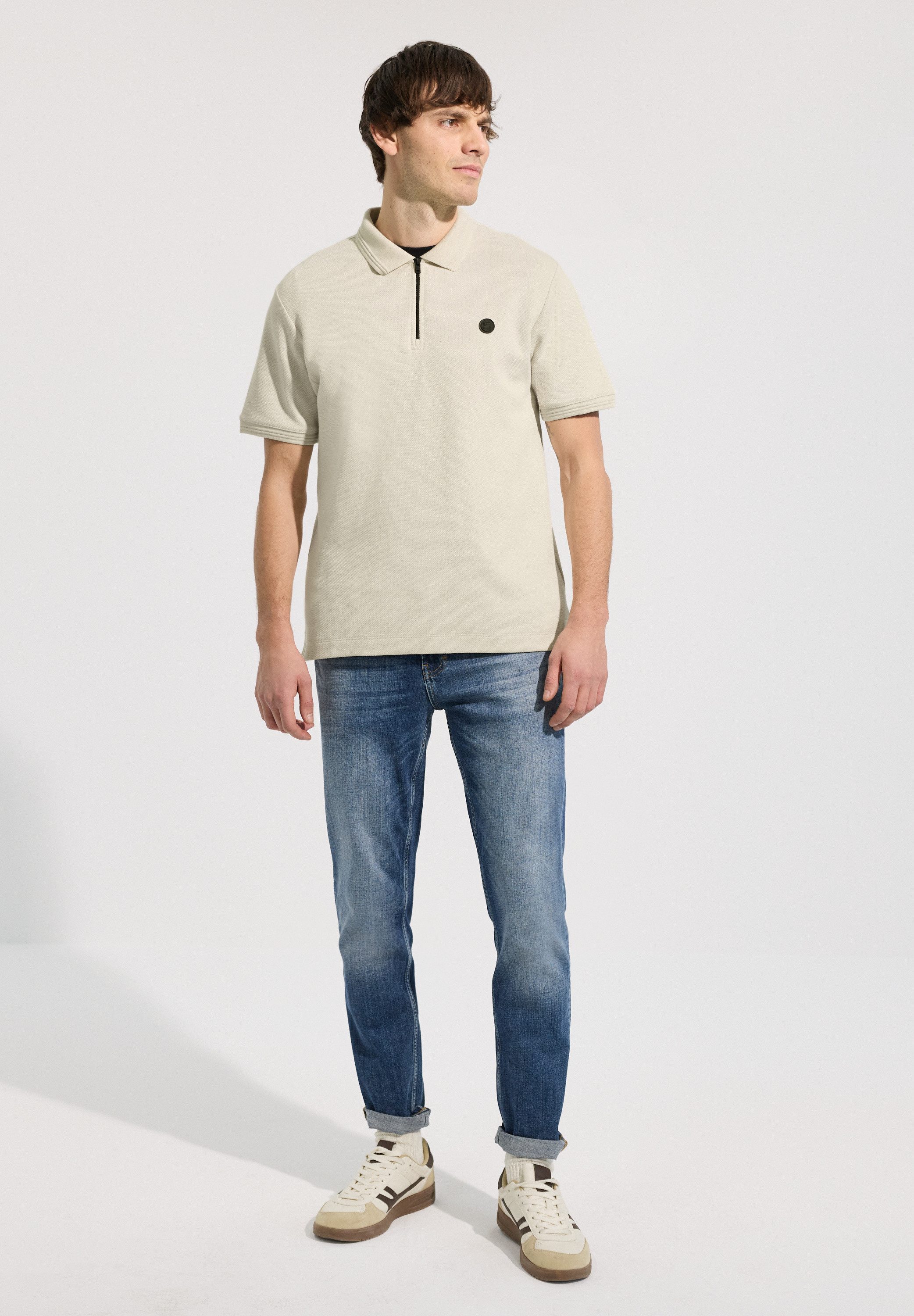 STREET ONE MEN Poloshirt im soften Baumwoll-Mix