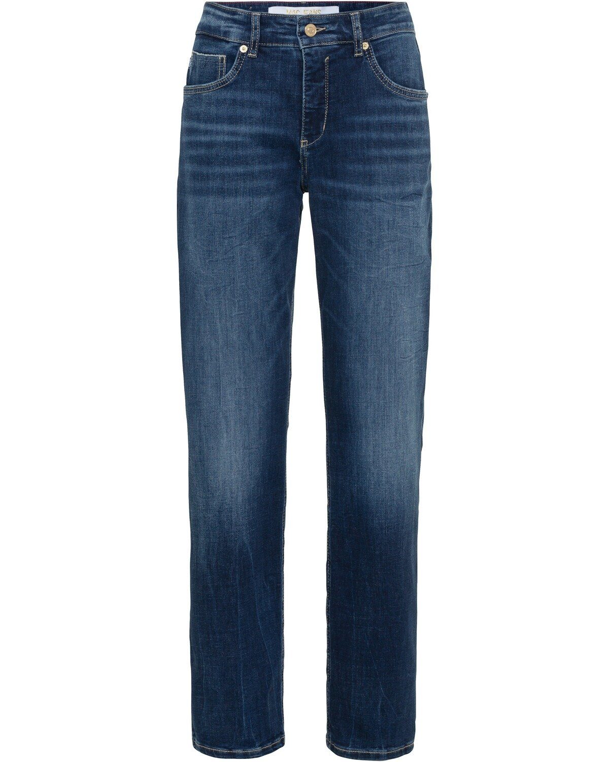 MAC 5-Pocket-Jeans Straight Fit Jeans Mid Blue
