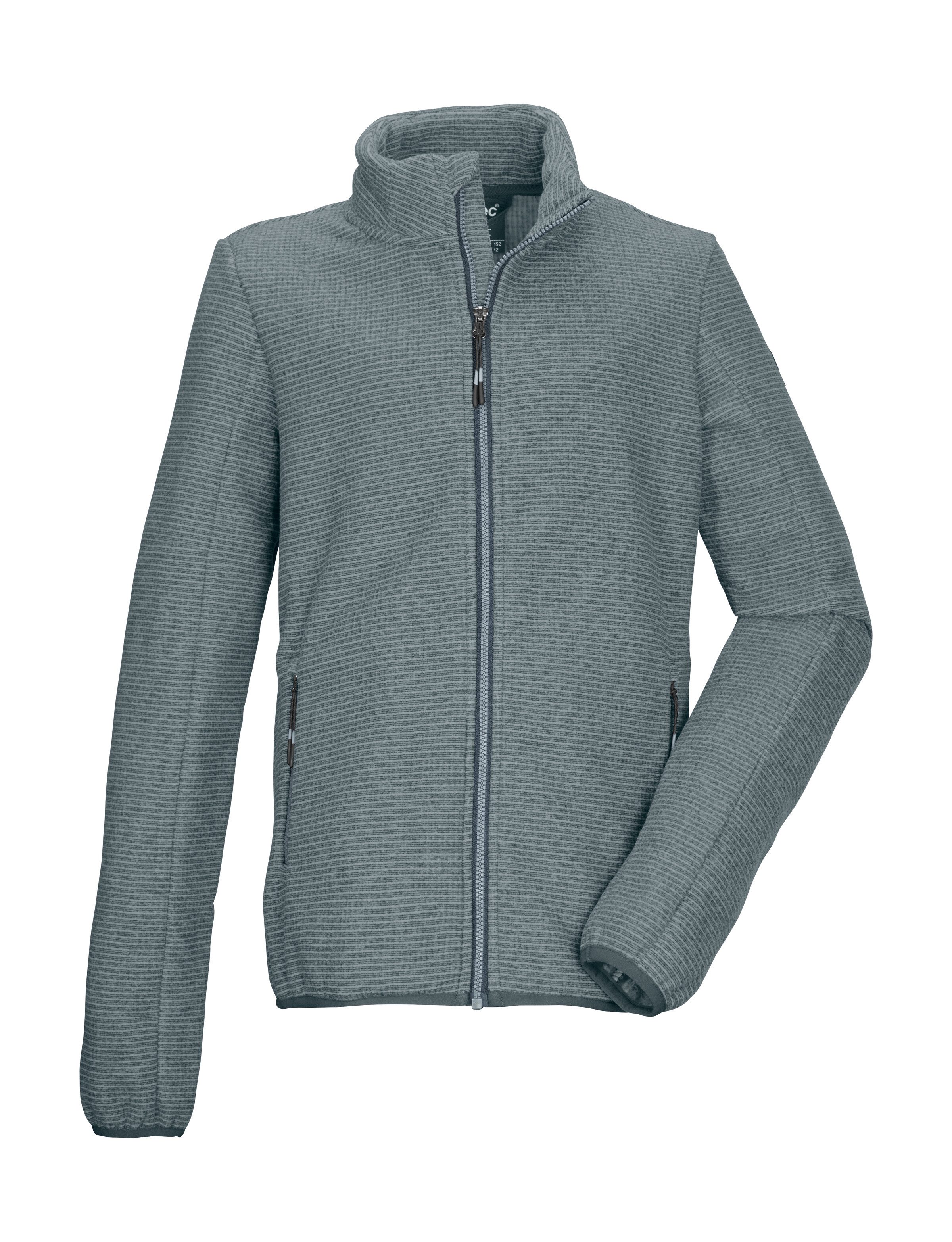 Killtec Fleecejacke KOW 215 GRLS KNTFLC JCKT Strickfleecejacke für Kids, Kinnschutz, Zipper-Taschen