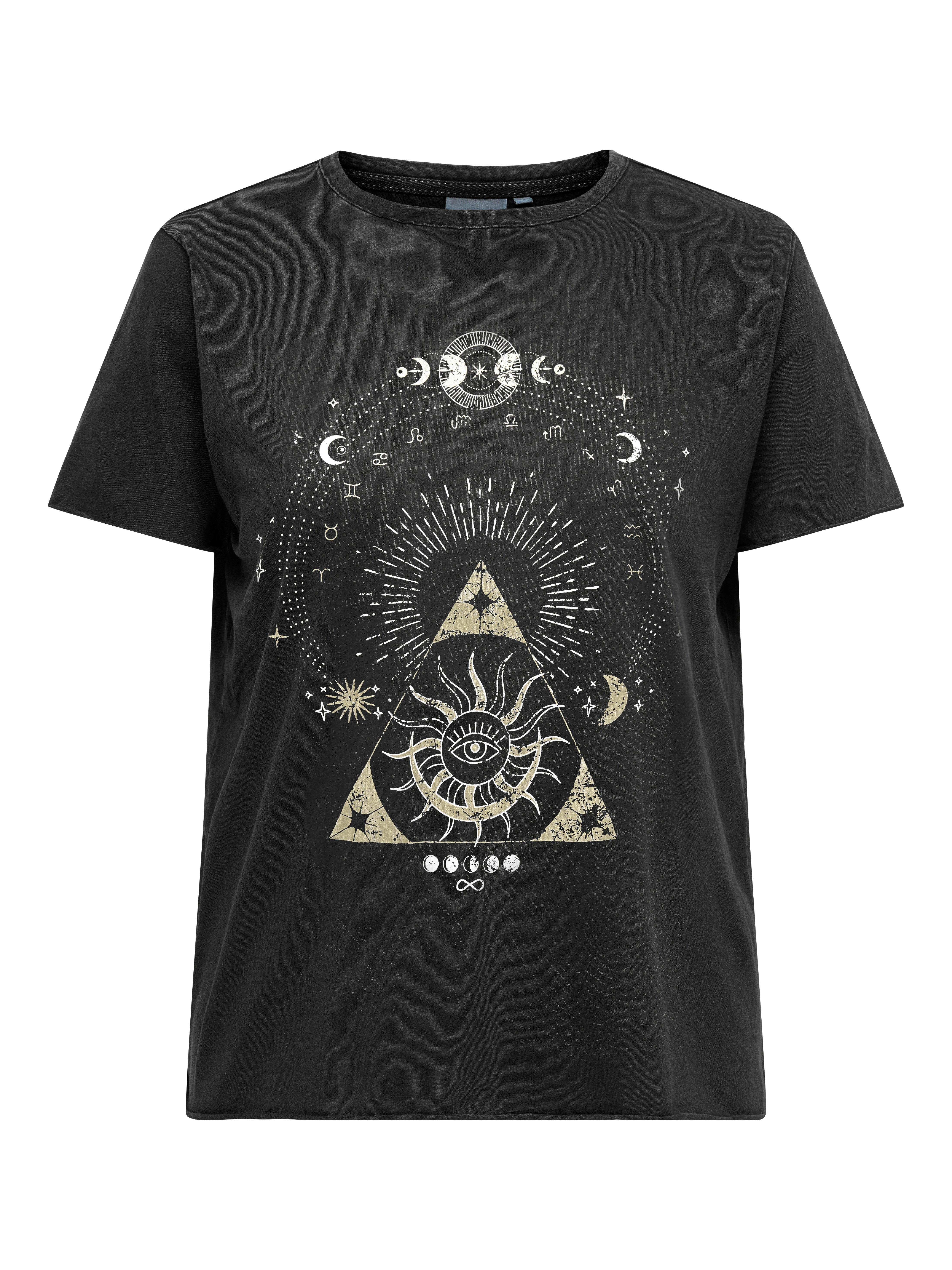 ONLY CARMAKOMA T-Shirt CARLUCY LIFE REG S/S TOP JRS NOOS Baumwolle, regular fit