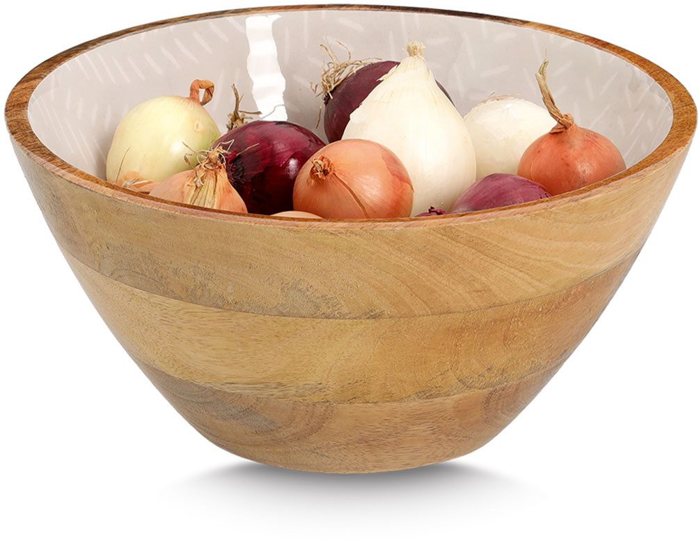 Zeller Present Schale Mangoholz, beige, Massivholz, hochwertiges natürliches Material