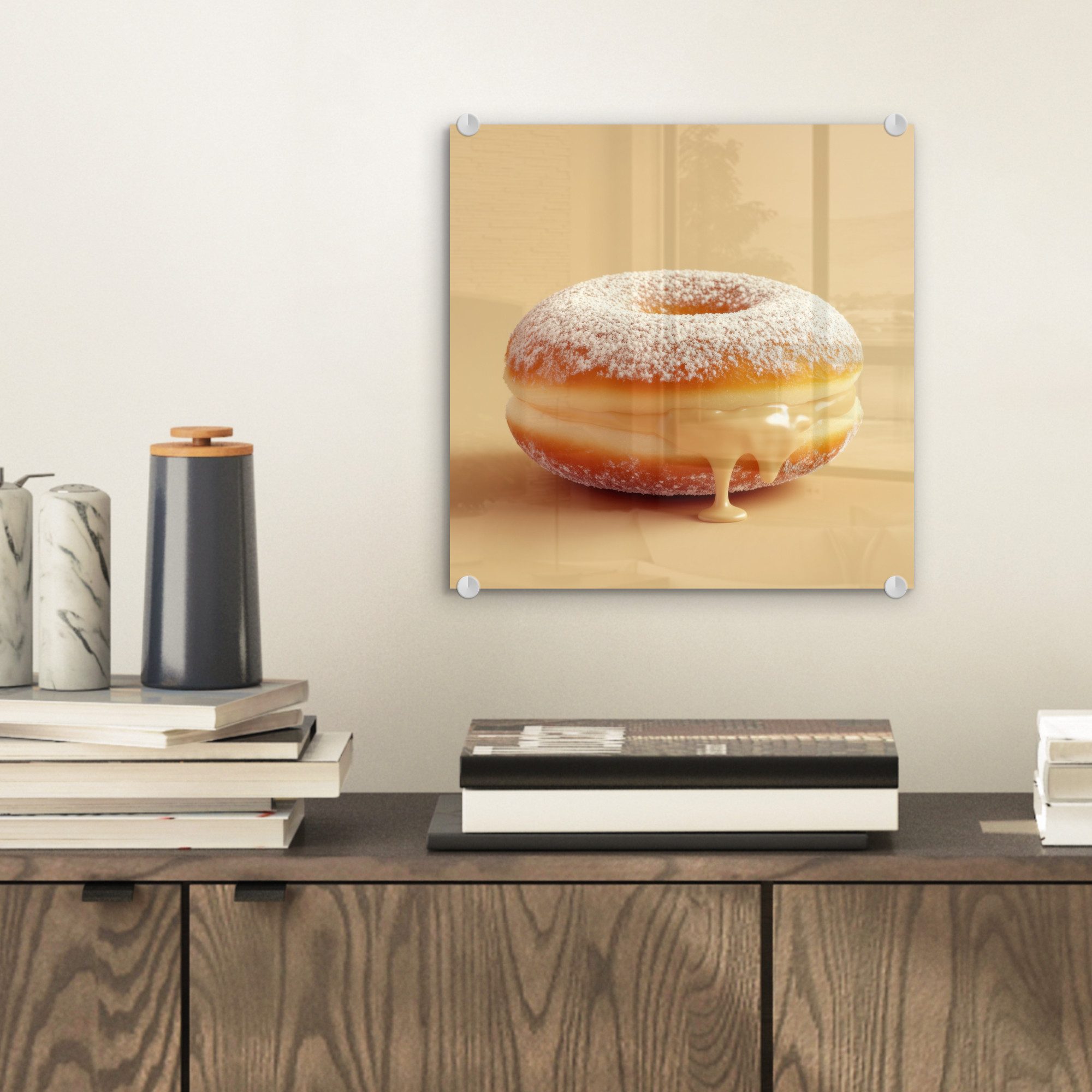 MuchoWow Acrylglasbild Donut - Cremig - günstig online kaufen
