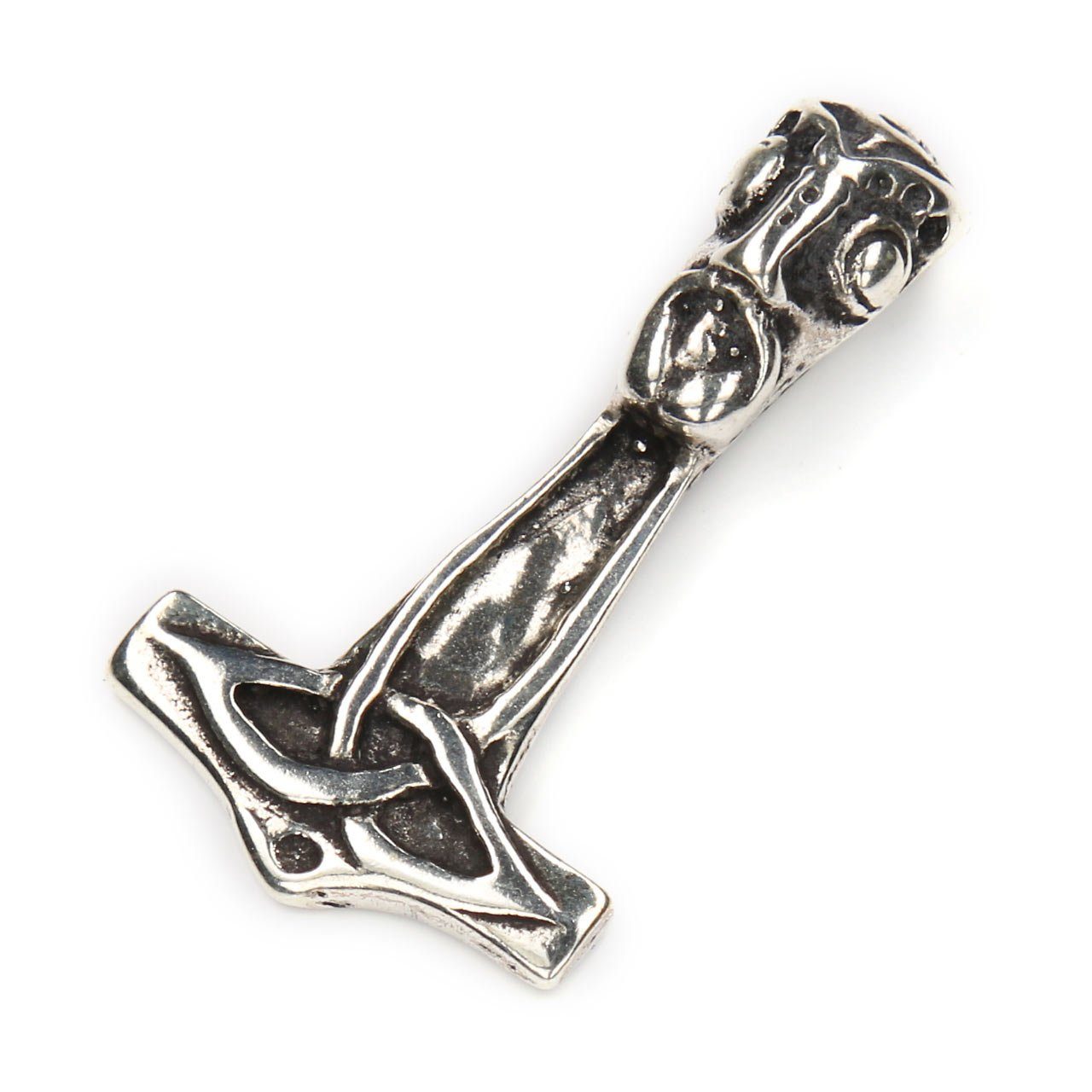 Silberschmuck Silber NKlaus Thors Sterling 3, Oxidiert Kettenanhänger Silber Damen Hammer für Kettenanhänger 925 925